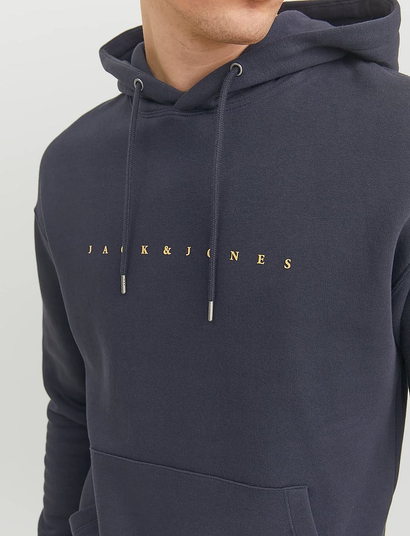 Jack & Jones - JJESTAR JJ SWEAT HOOD NOOS - hættetrøjer - dark navy - 5