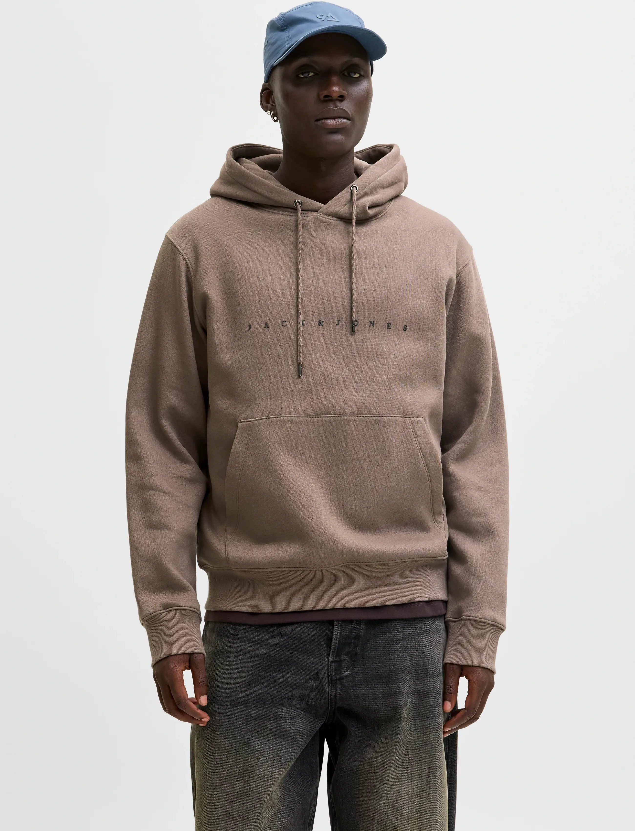 Jack & Jones JJESTAR JJ SWEAT HOOD NOOS - Hoodies - FALCON / brown