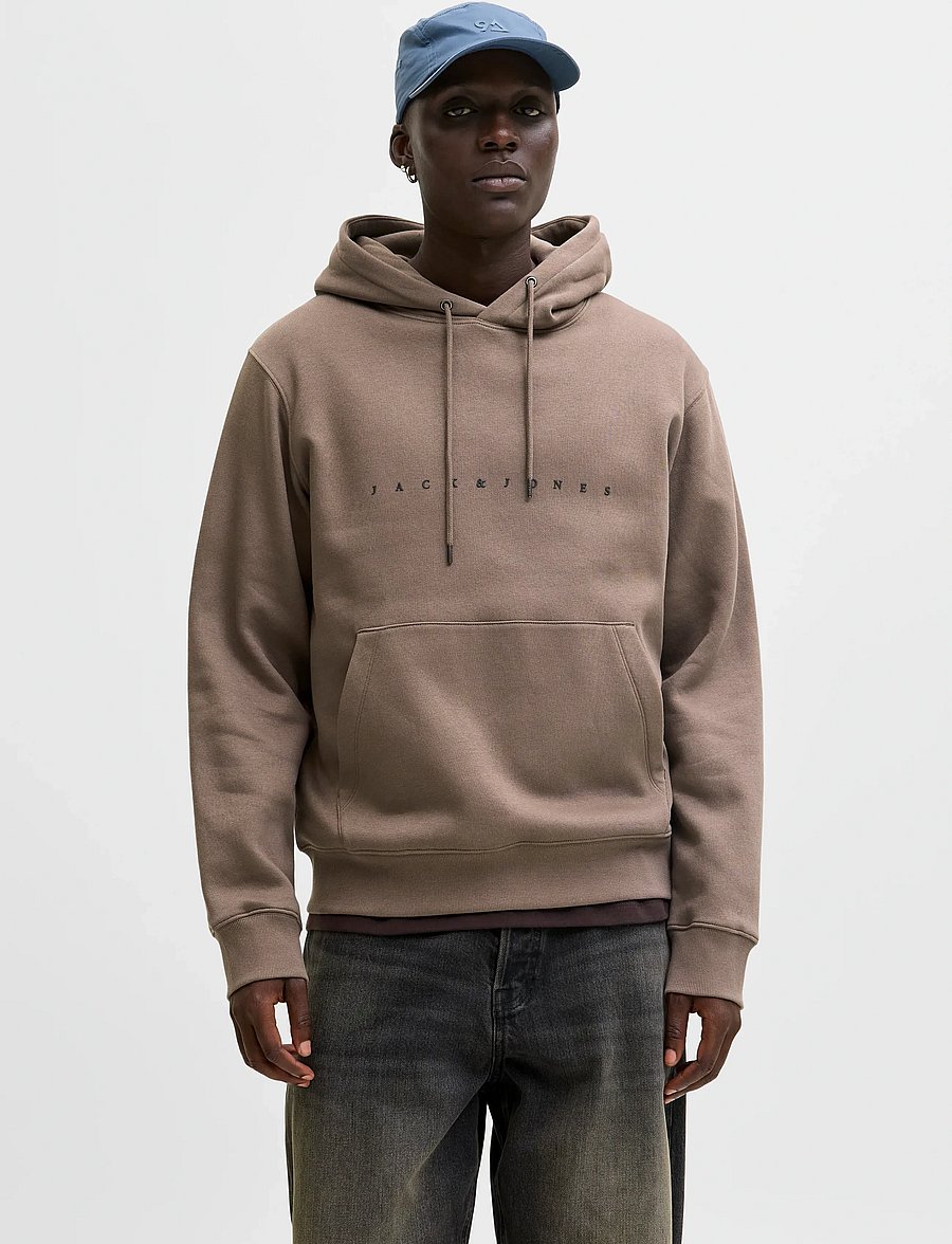 Jack & Jones - JJESTAR JJ SWEAT HOOD NOOS - kapuzenpullover - falcon - 0