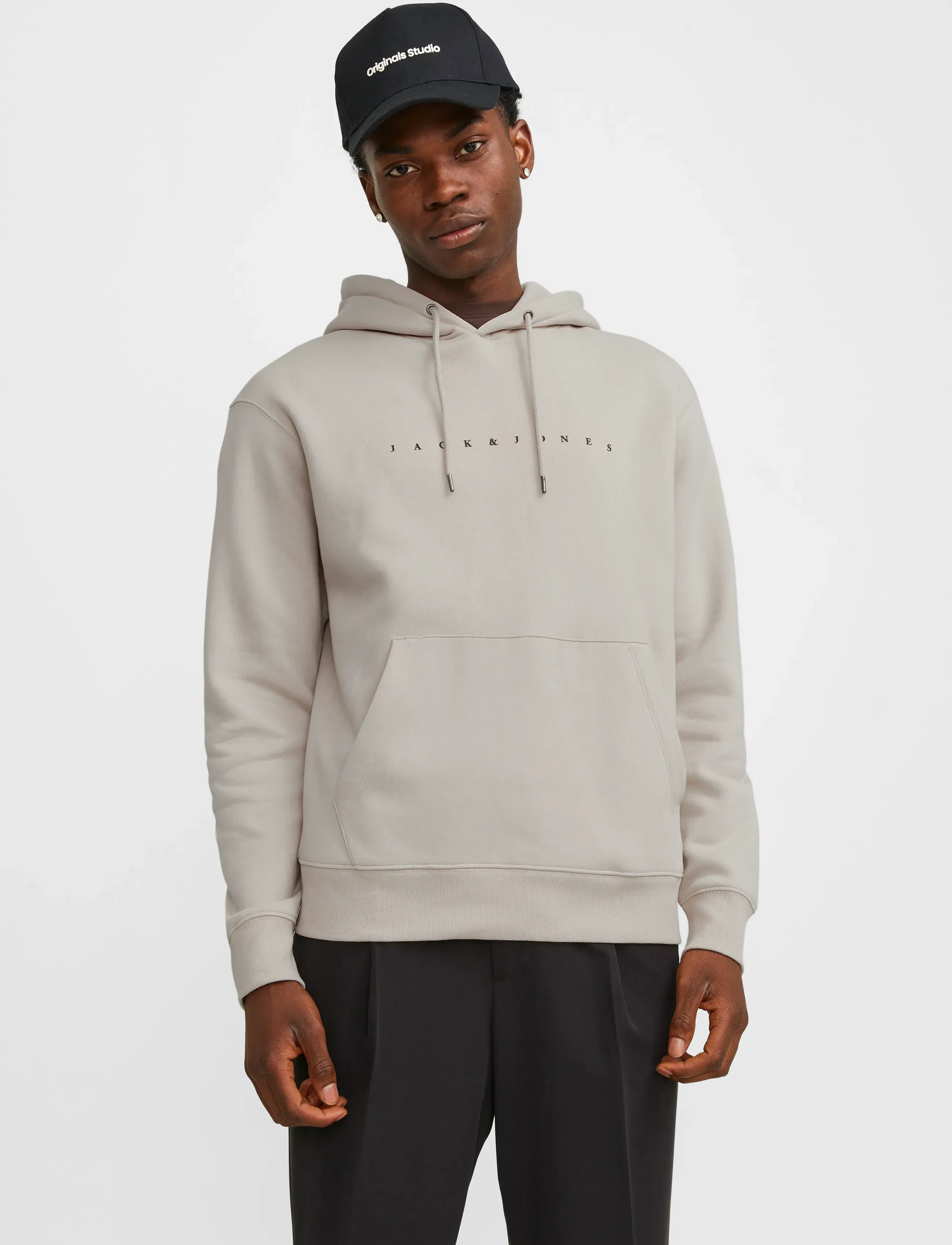 Jack & Jones JJESTAR JJ SWEAT HOOD NOOS - Kapuzenpullover - MOONBEAM / beige