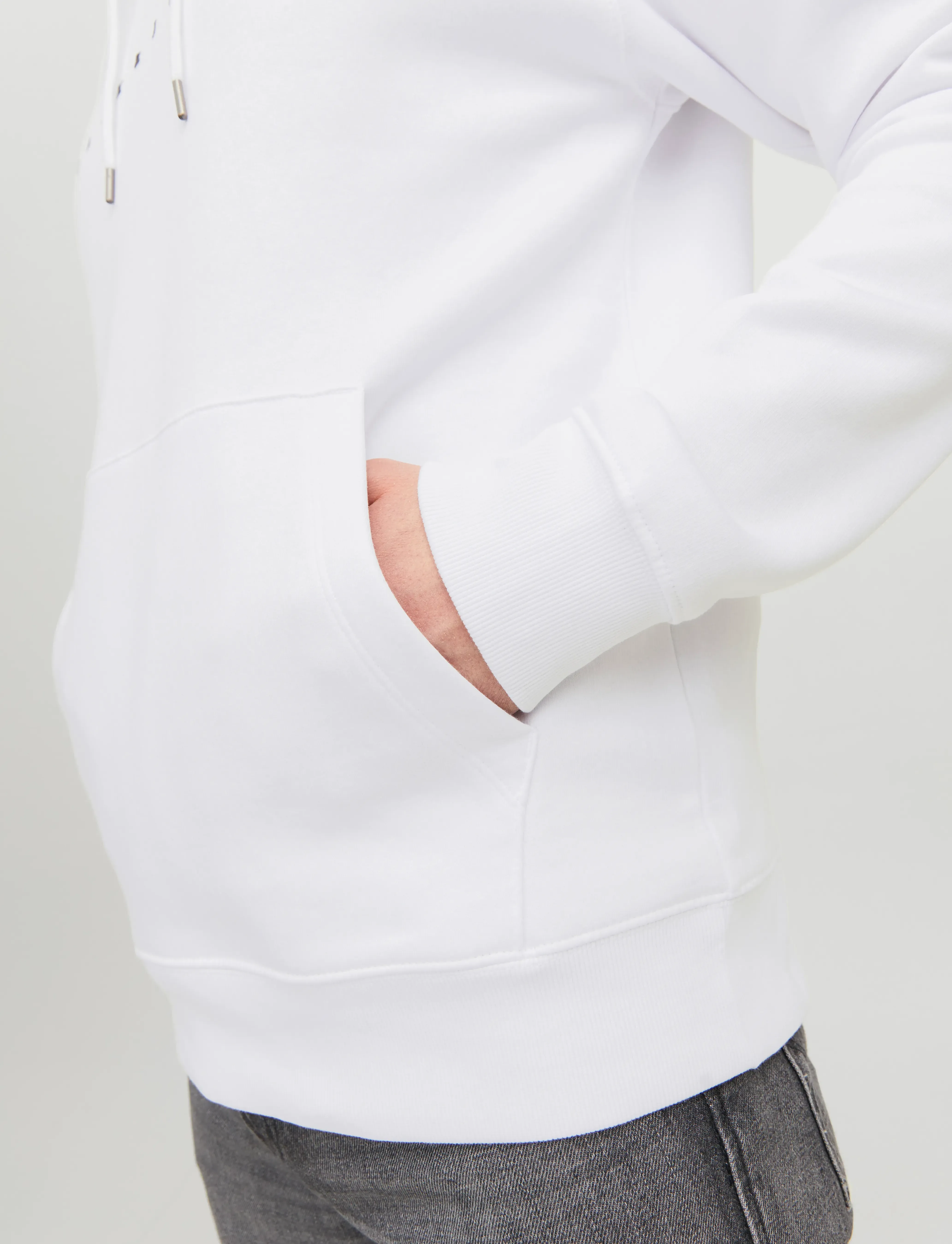Jack & Jones - JJESTAR JJ SWEAT HOOD NOOS - hættetrøjer - white - 3