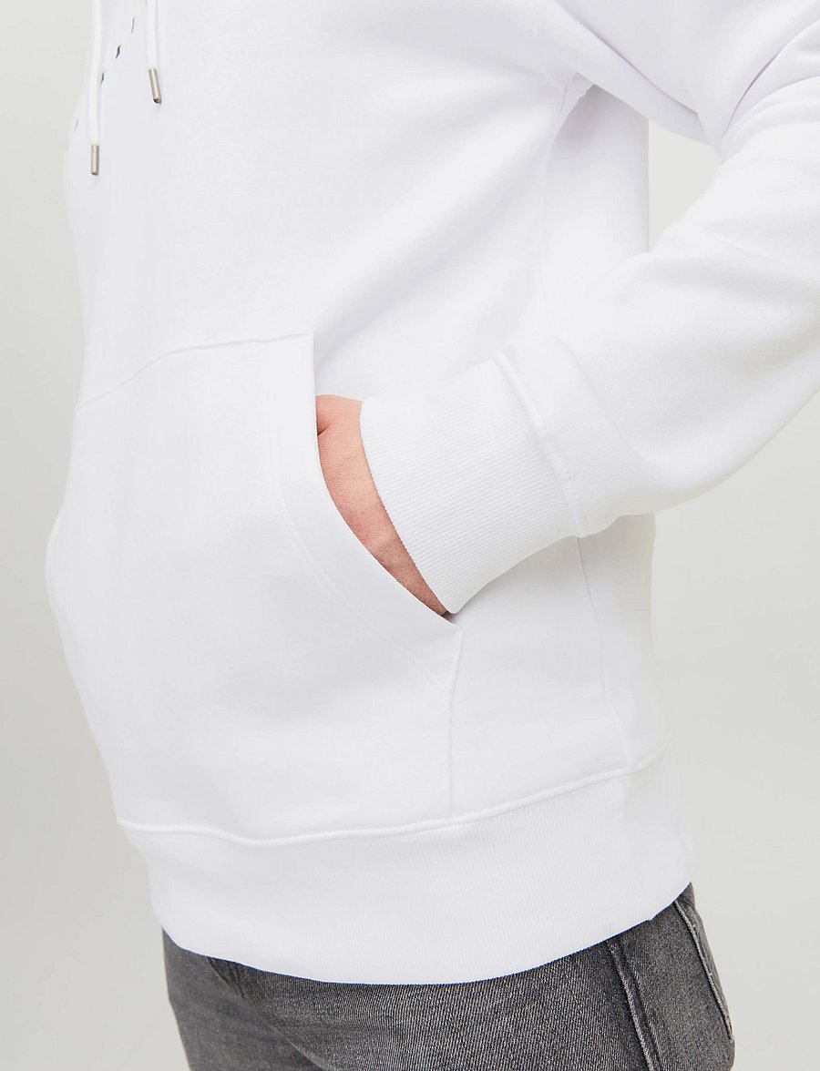 Jack & Jones - JJESTAR JJ SWEAT HOOD NOOS - hættetrøjer - white - 3