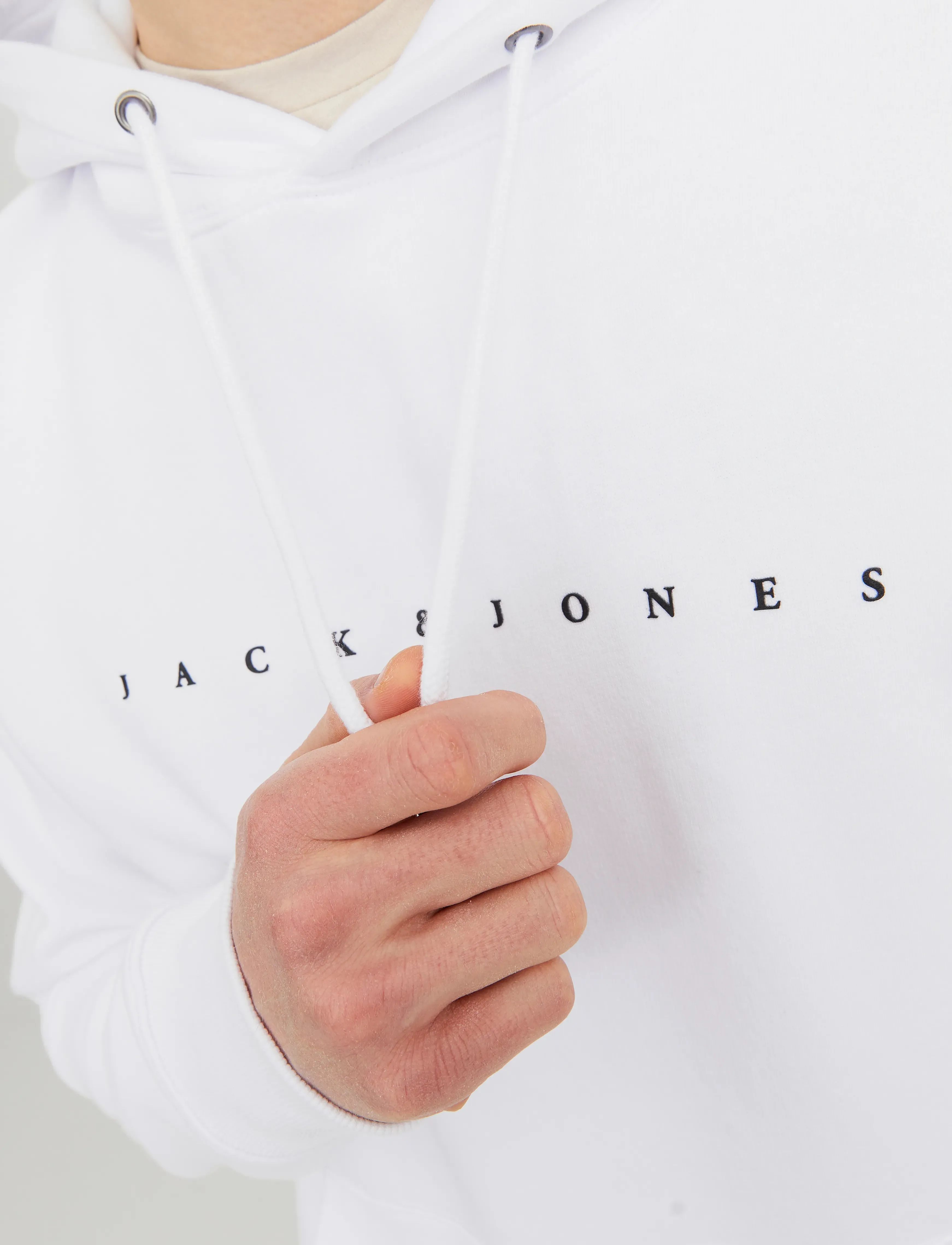 Jack & Jones - JJESTAR JJ SWEAT HOOD NOOS - hættetrøjer - white - 4