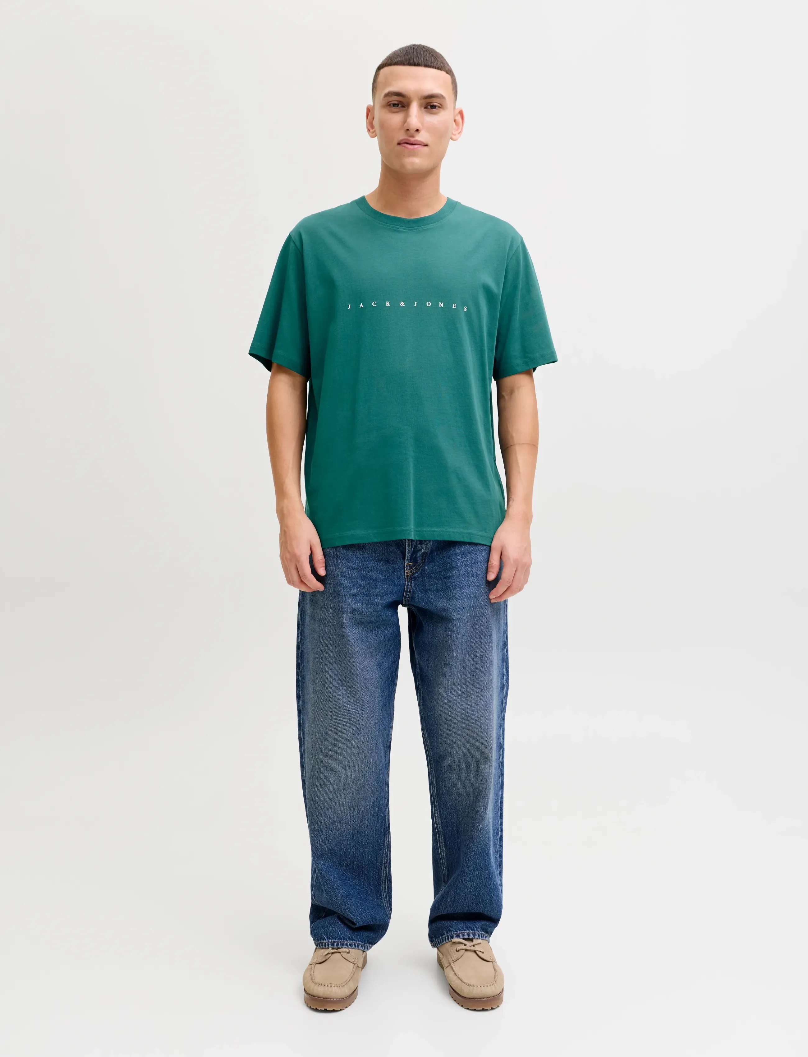Jack & Jones - JJESTAR JJ TEE SS NOOS - short-sleeved t-shirts - atlantic deep - 3