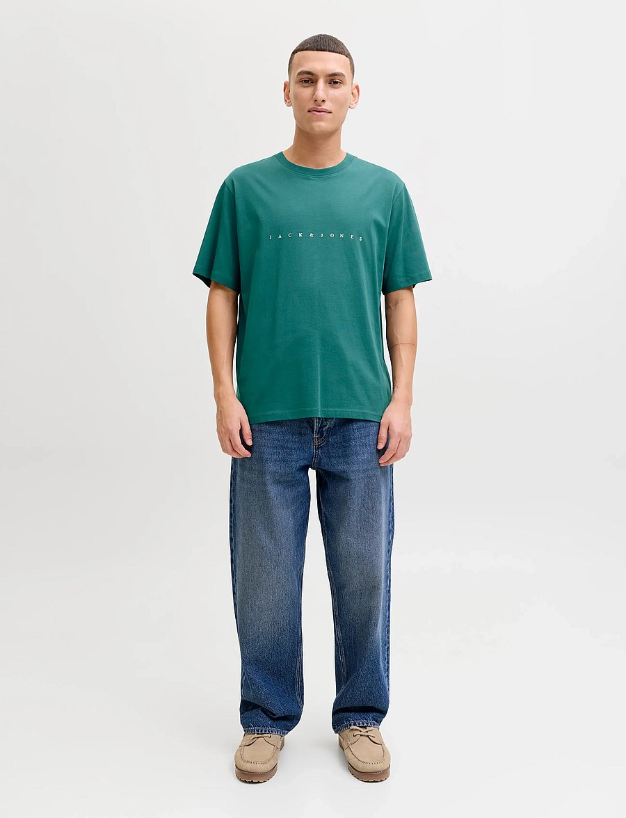 Jack & Jones - JJESTAR JJ TEE SS NOOS - kurzärmelige t-shirts - atlantic deep - 3