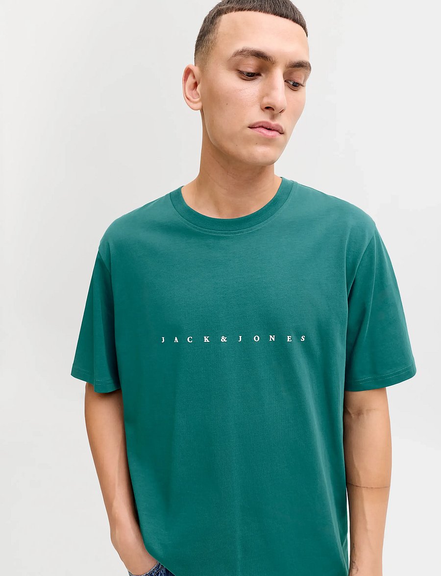 Jack & Jones - JJESTAR JJ TEE SS NOOS - kurzärmelige t-shirts - atlantic deep - 5