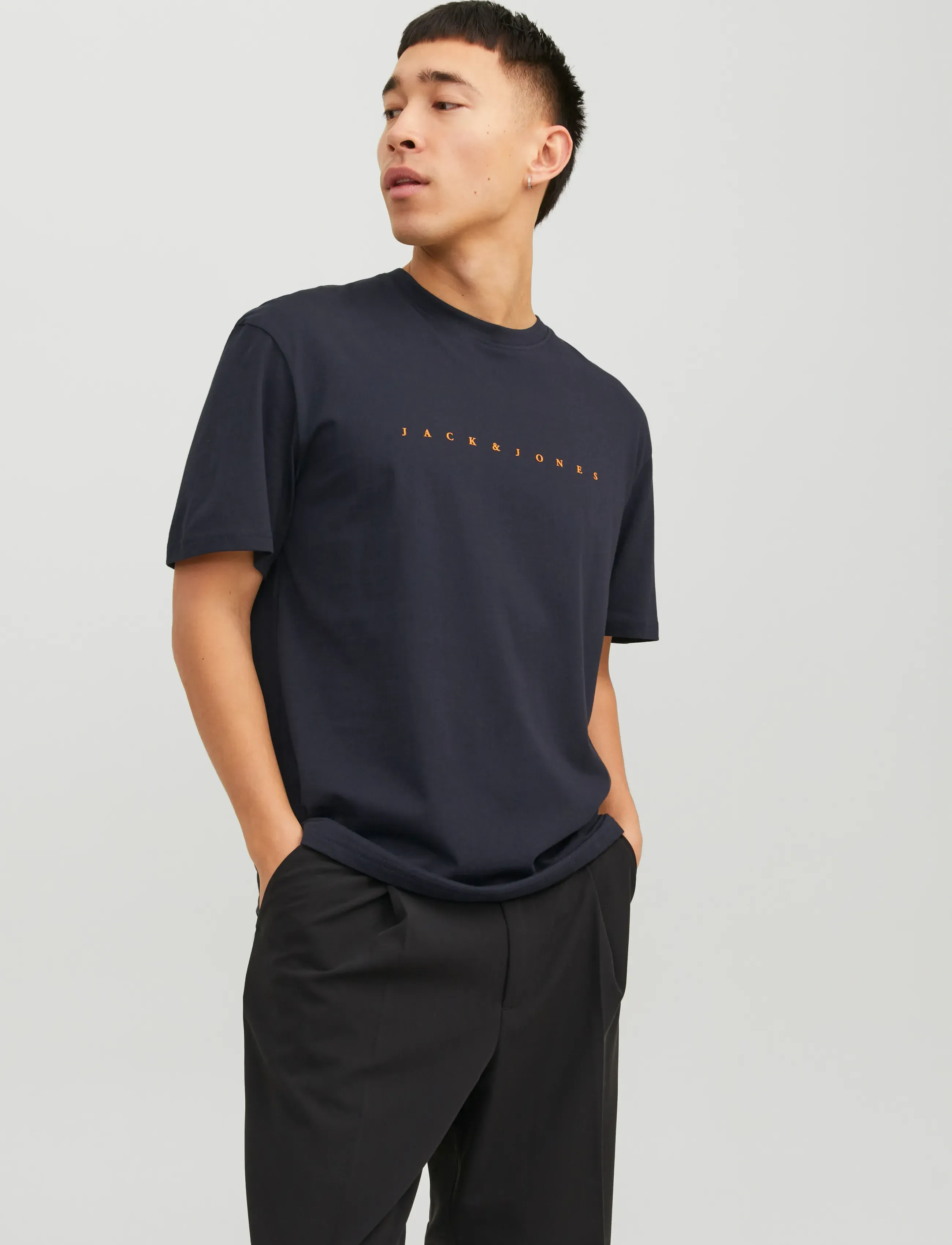 Jack & Jones JJESTAR JJ TEE SS NOOS - Riided - DARK NAVY / navy