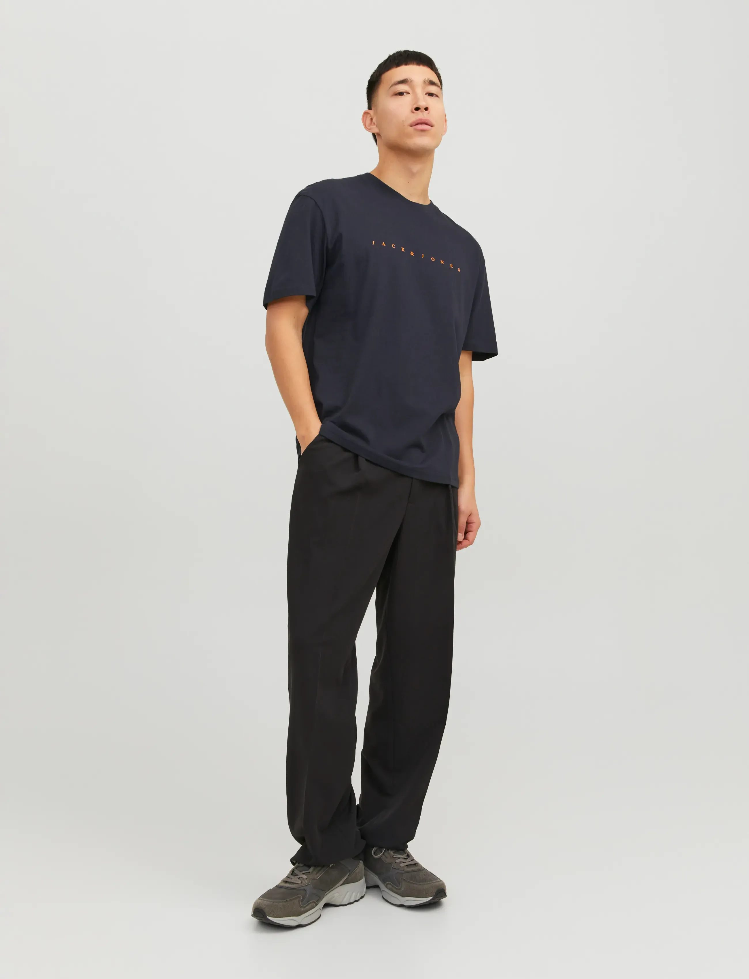 Jack & Jones - JJESTAR JJ TEE SS NOOS - short-sleeved t-shirts - dark navy - 4