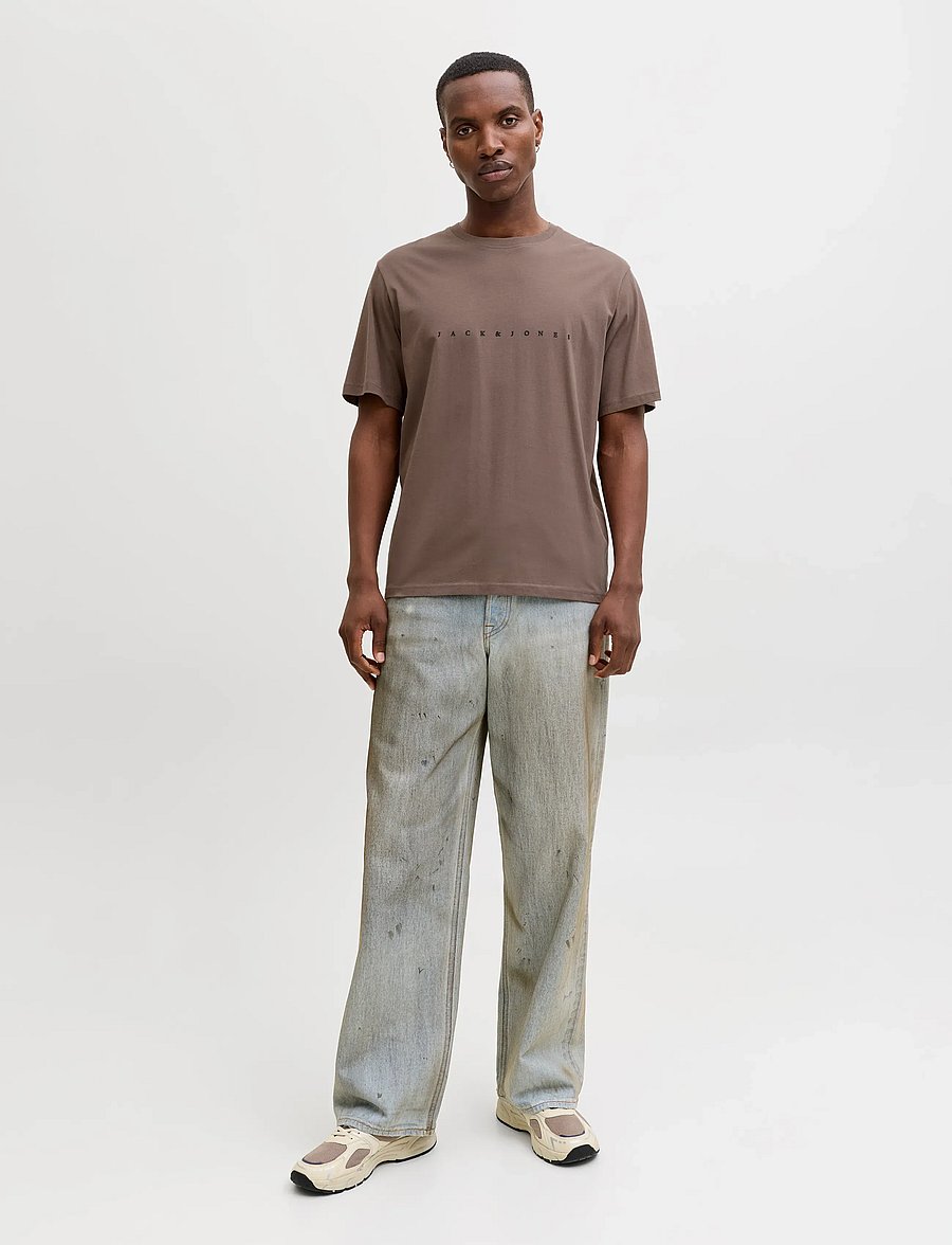 Jack & Jones - JJESTAR JJ TEE SS NOOS - kortærmede t-shirts - falcon - 4