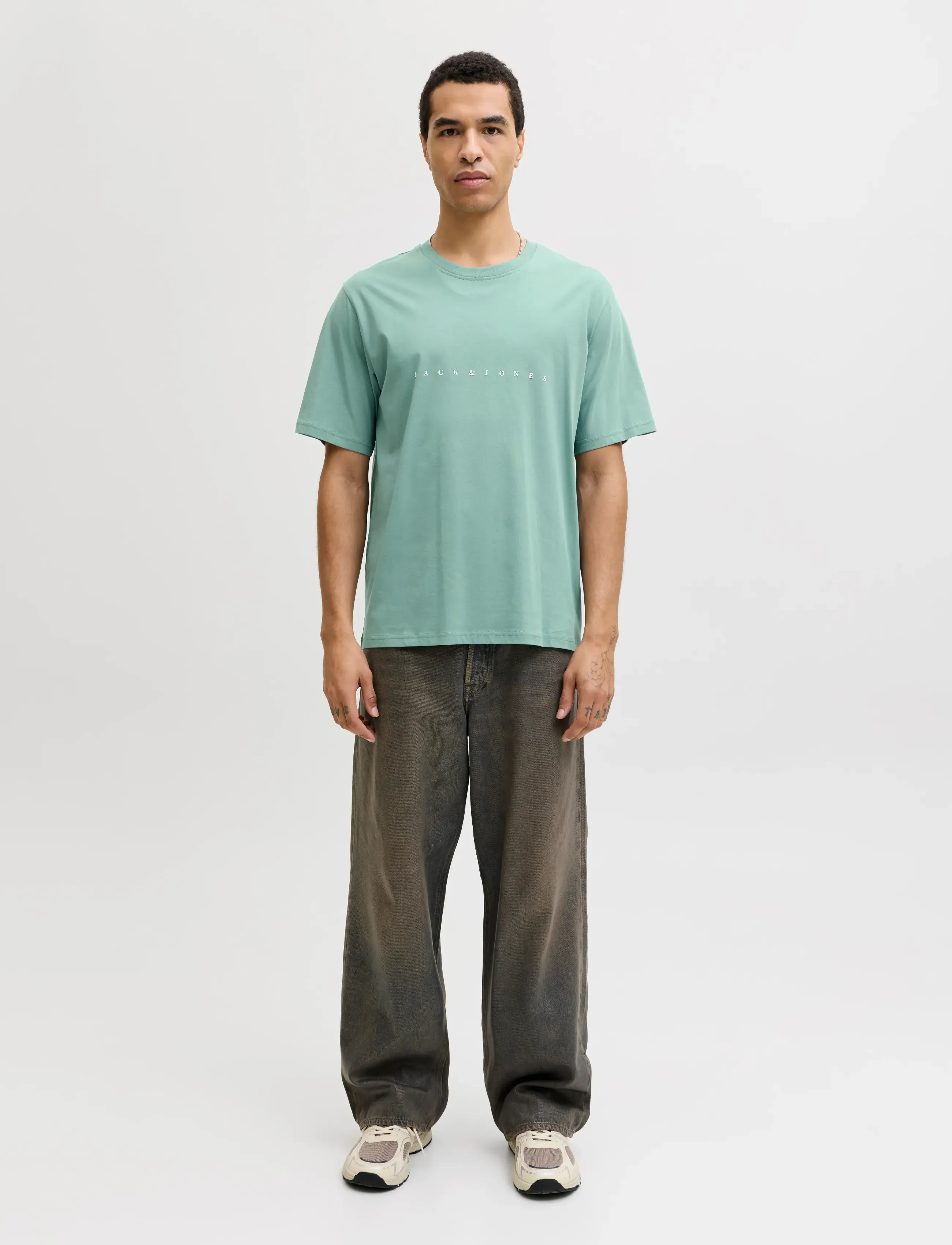 Jack & Jones - JJESTAR JJ TEE SS NOOS - short-sleeved t-shirts - mineral blue - 3