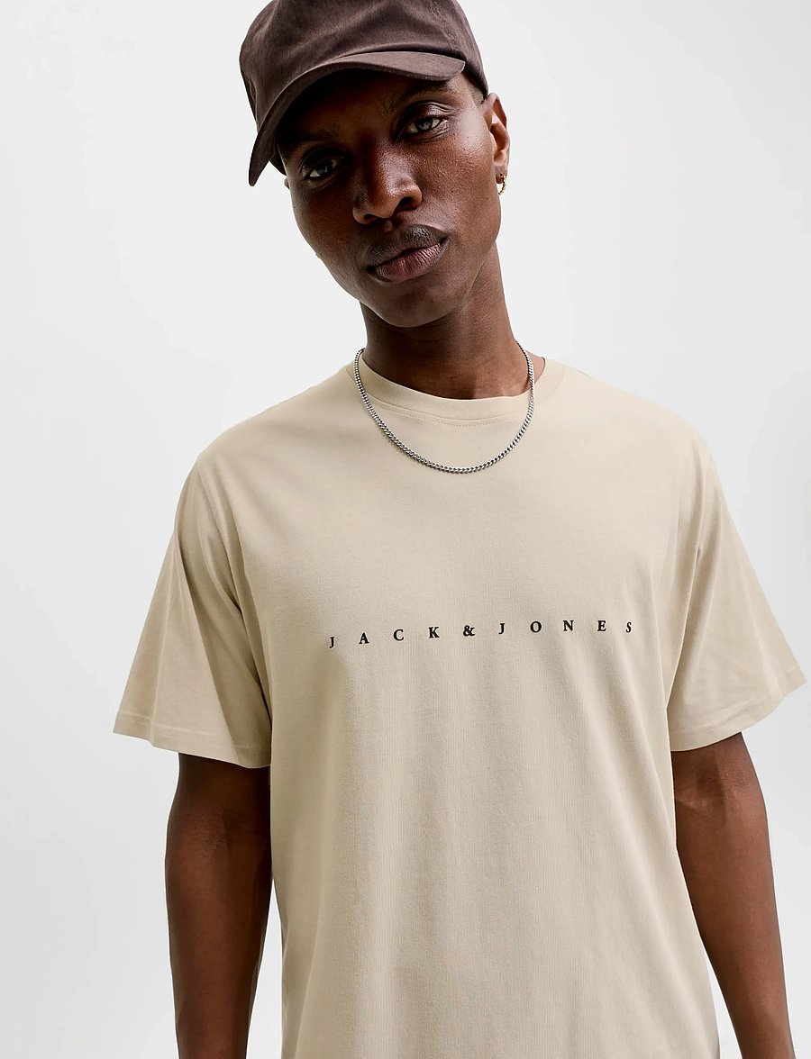 Jack & Jones - JJESTAR JJ TEE SS NOOS - kurzärmelige t-shirts - moonbeam - 5