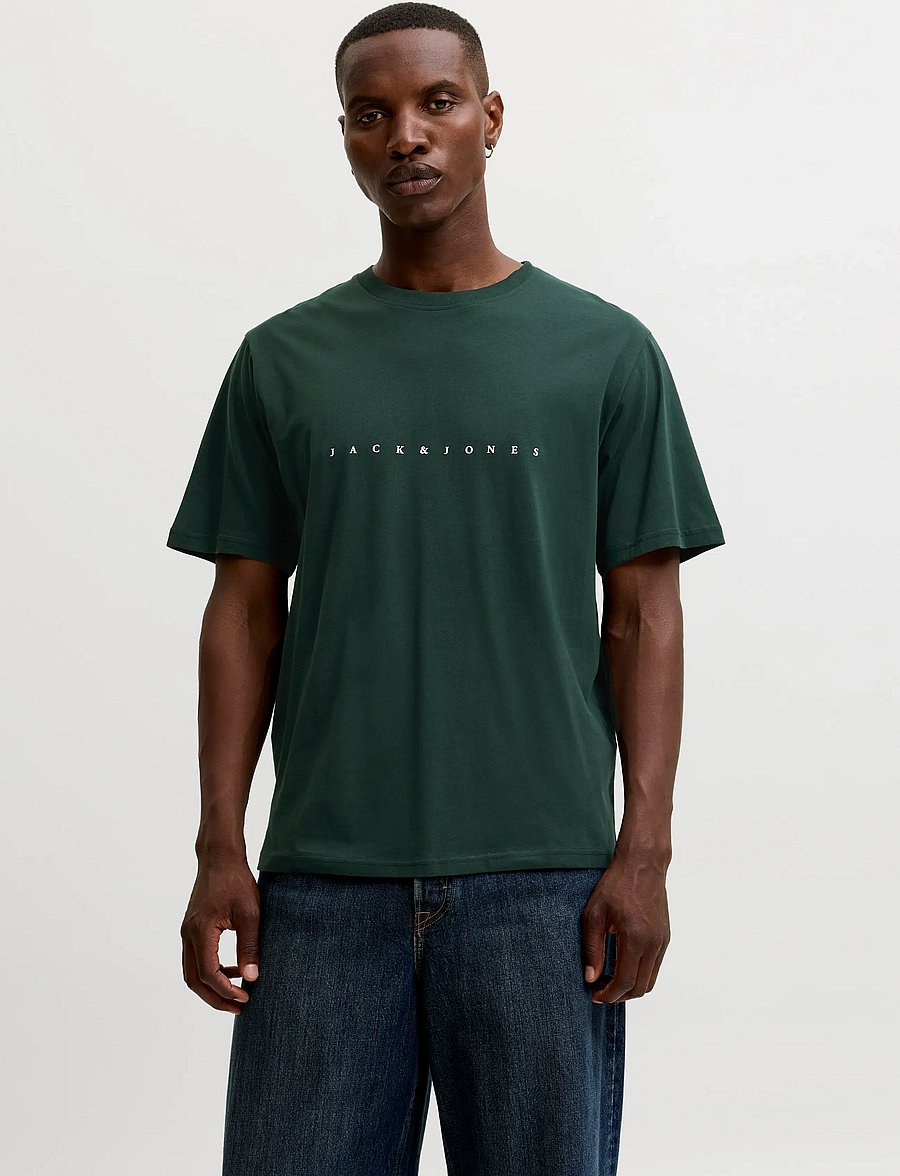 Jack & Jones - JJESTAR JJ TEE SS NOOS - short-sleeved t-shirts - scarab - 0
