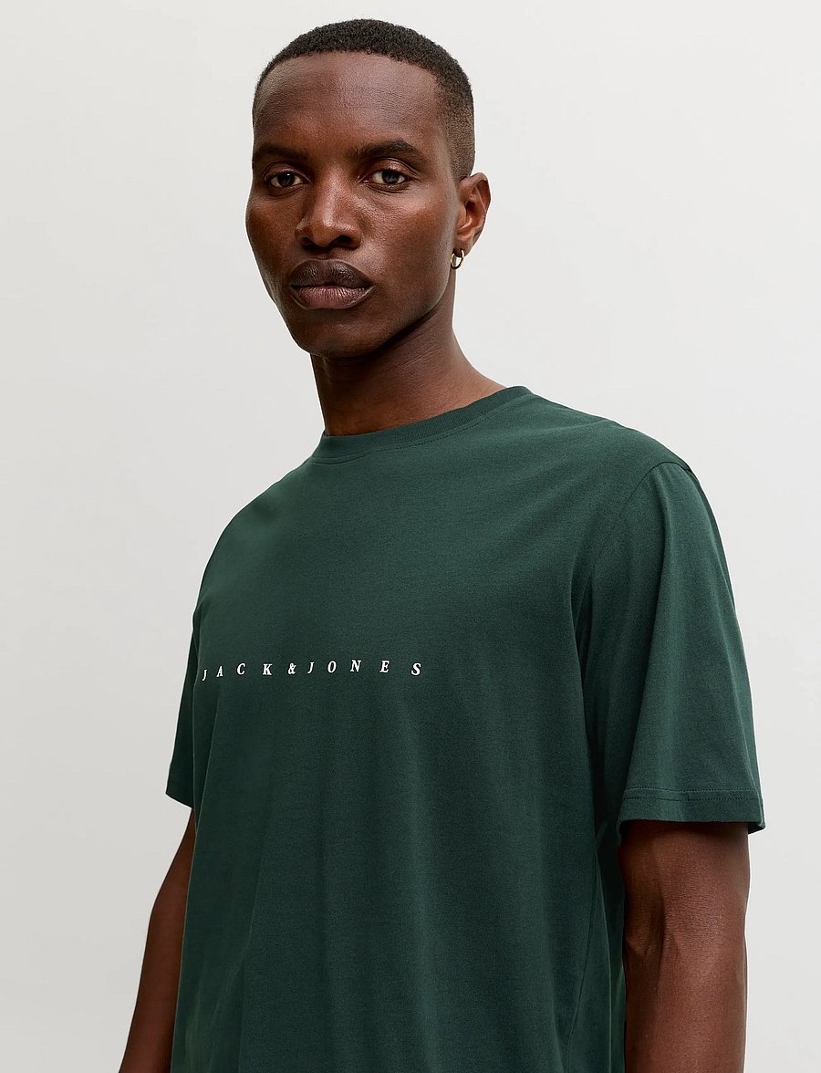 Jack & Jones - JJESTAR JJ TEE SS NOOS - short-sleeved t-shirts - scarab - 5
