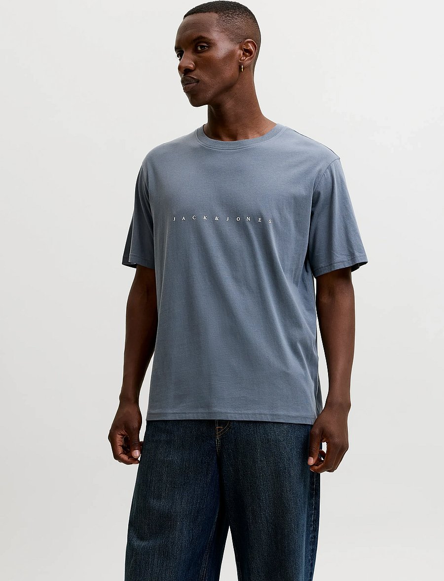 Jack & Jones - JJESTAR JJ TEE SS NOOS - kurzärmelige t-shirts - turbulence - 0
