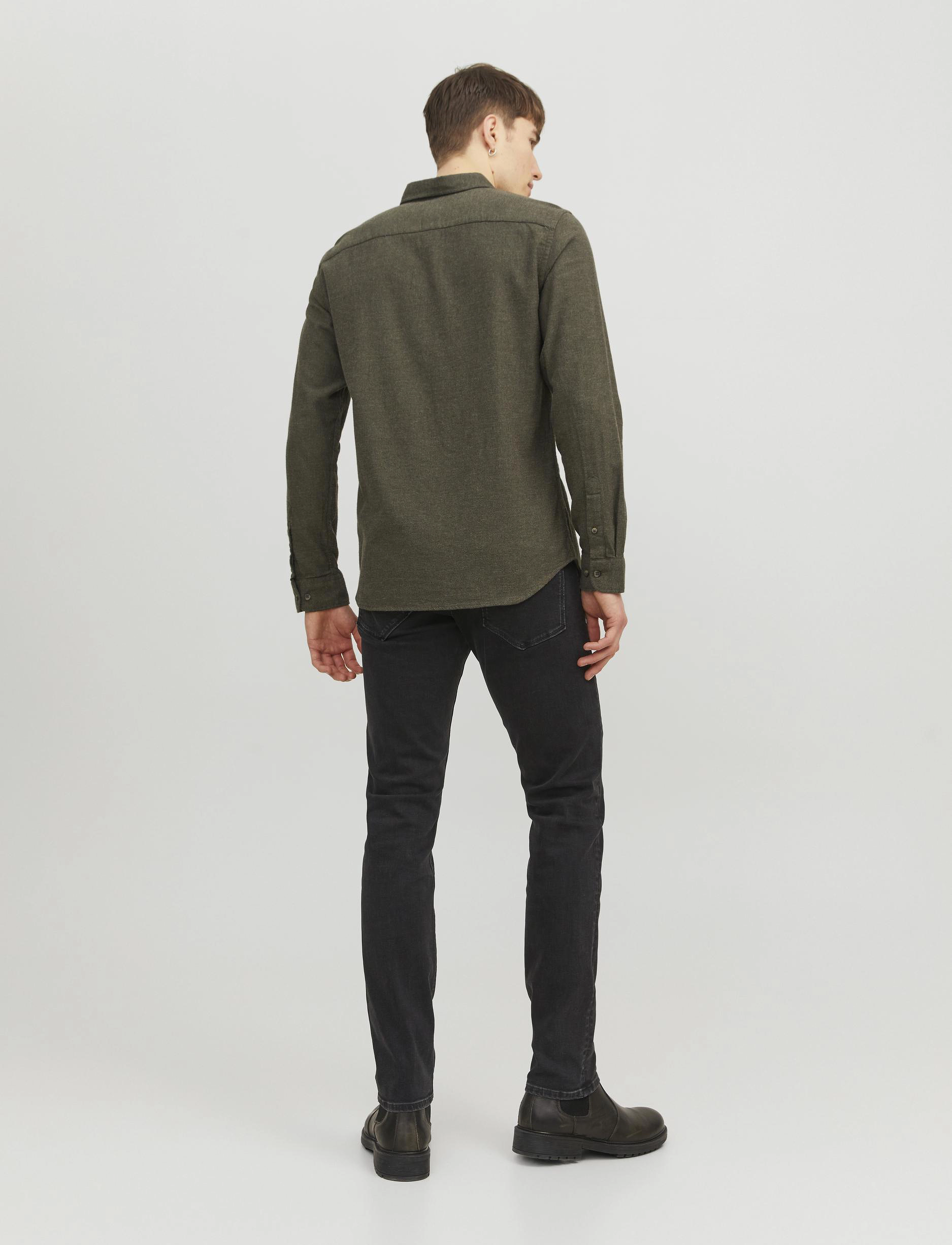 Jack & Jones - JJECLASSIC MELANGE SHIRT LS NOOS - rosin - 3