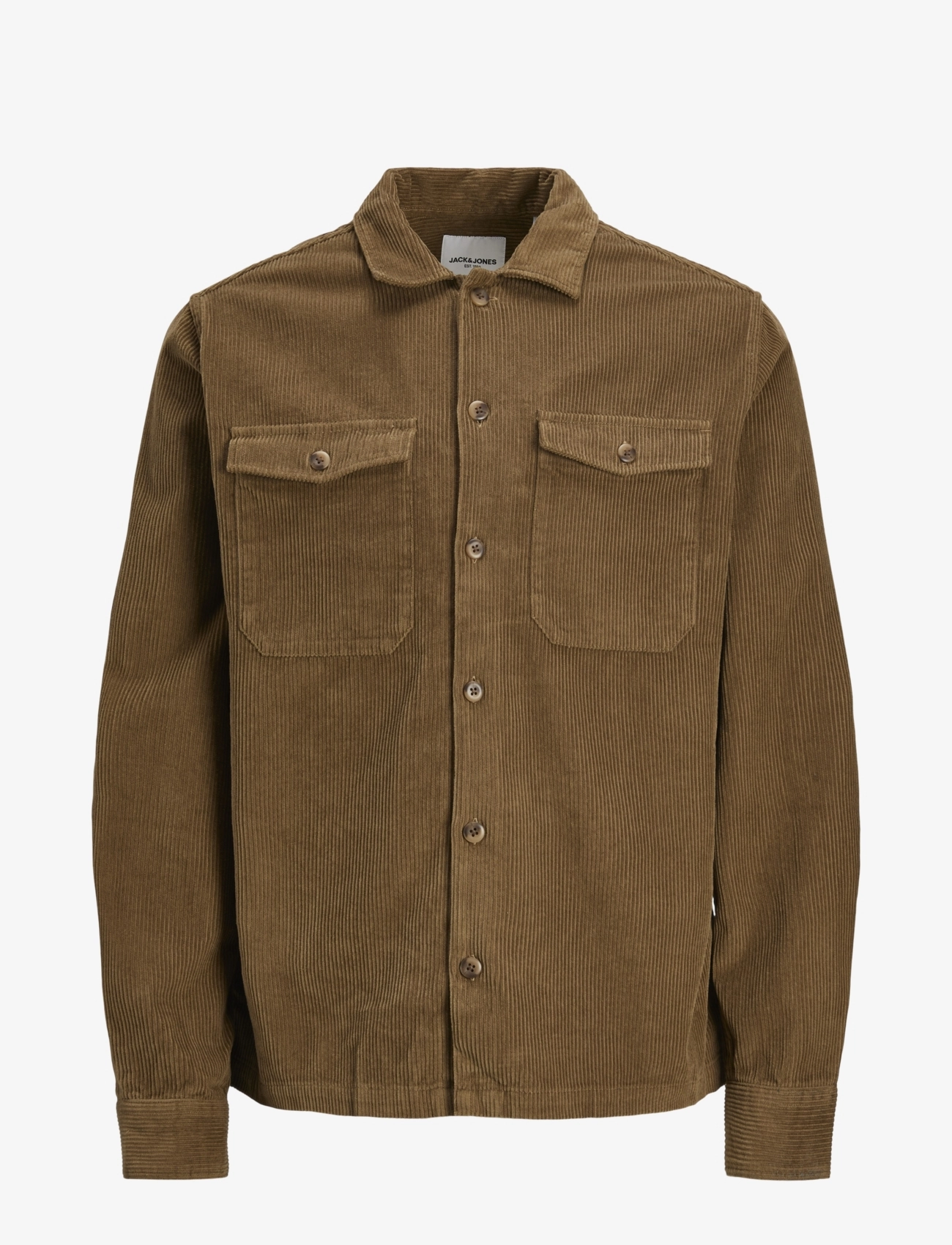 Jack & Jones - JJEDALLAS CORDUROY OVERSHIRT LS SN - otter - 1