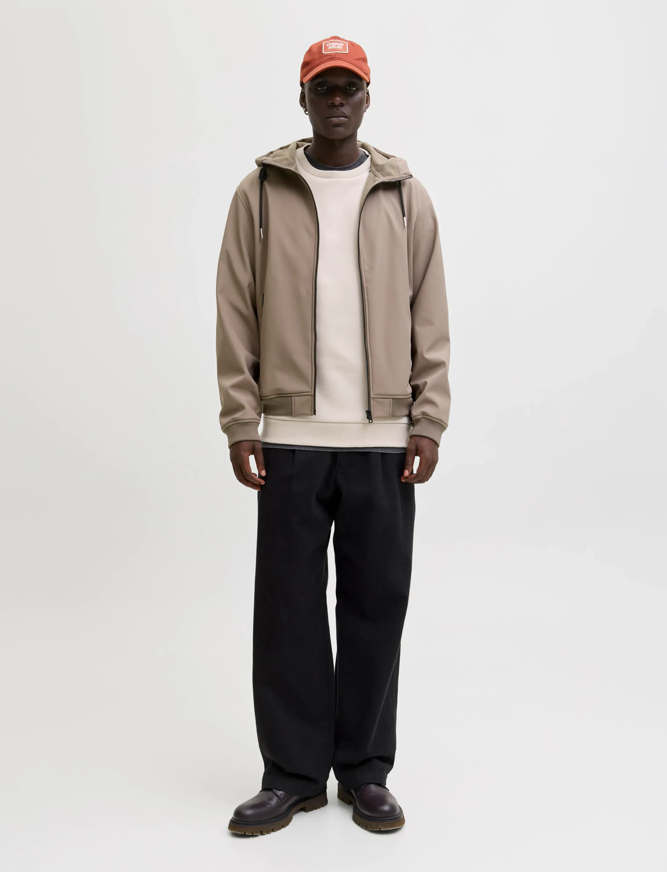 Jack & Jones - JJEBASIC SOFTSHELL HOOD NOOS - frühlingsjacken - falcon - 4