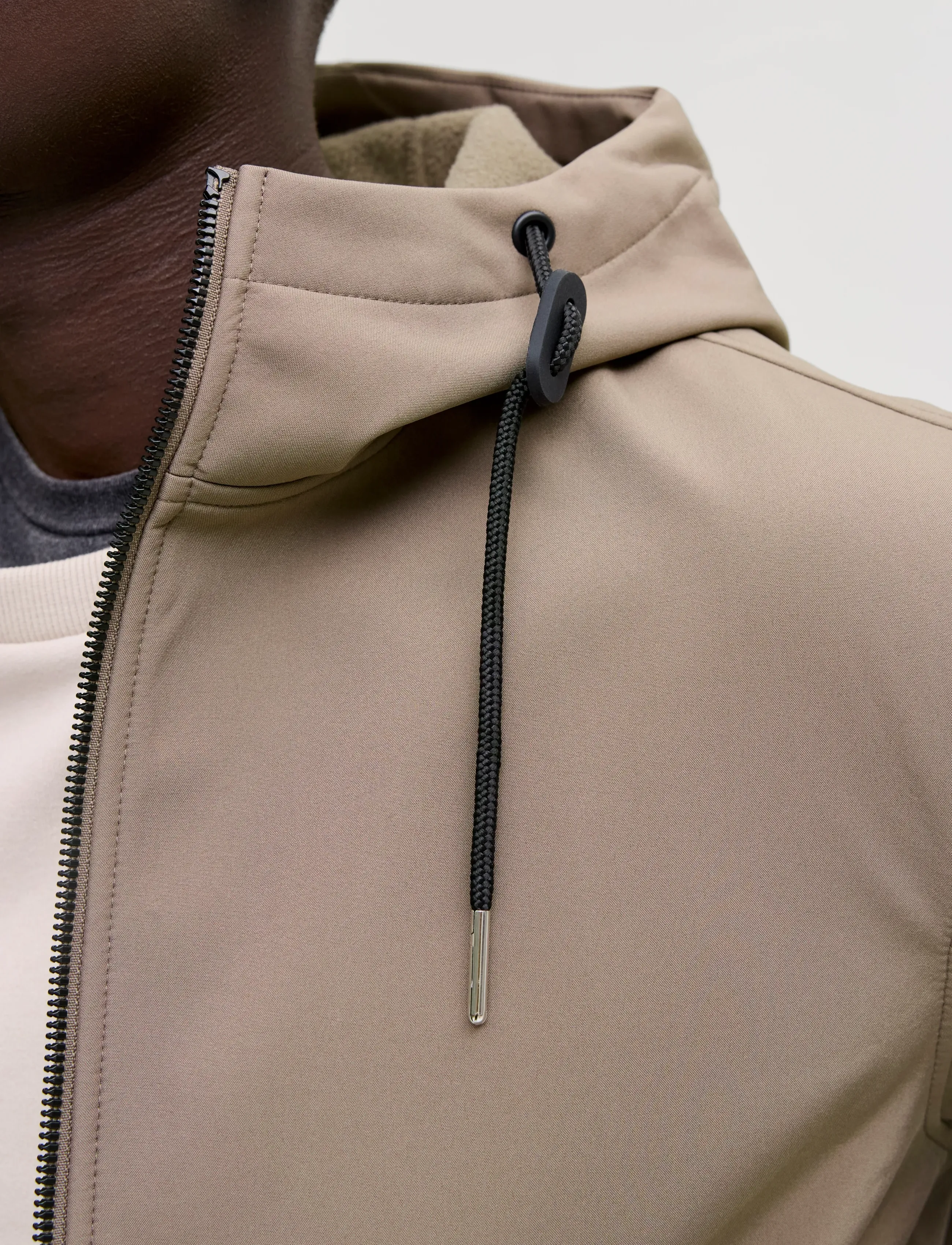 Jack & Jones - JJEBASIC SOFTSHELL HOOD NOOS - frühlingsjacken - falcon - 5
