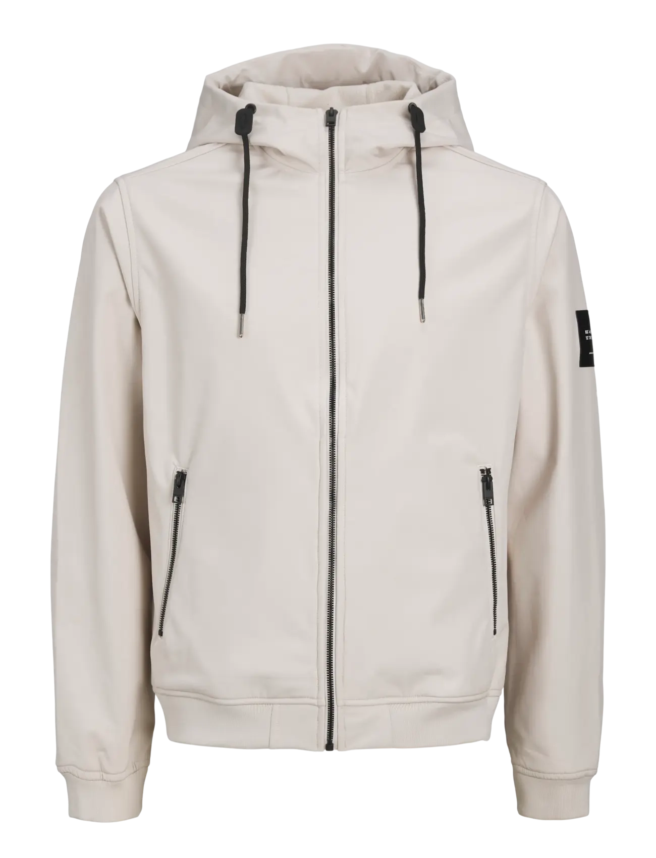 Jack & Jones JJEBASIC SOFTSHELL HOOD NOOS - Jack & Jones - MOONBEAM / cream