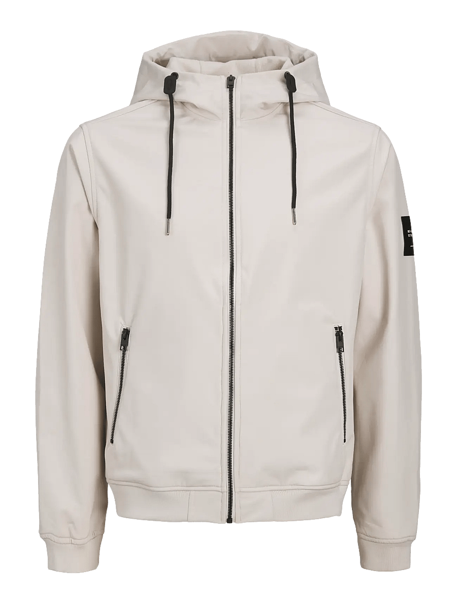 Jack & Jones - JJEBASIC SOFTSHELL HOOD NOOS - vestes de printemps - moonbeam - 1