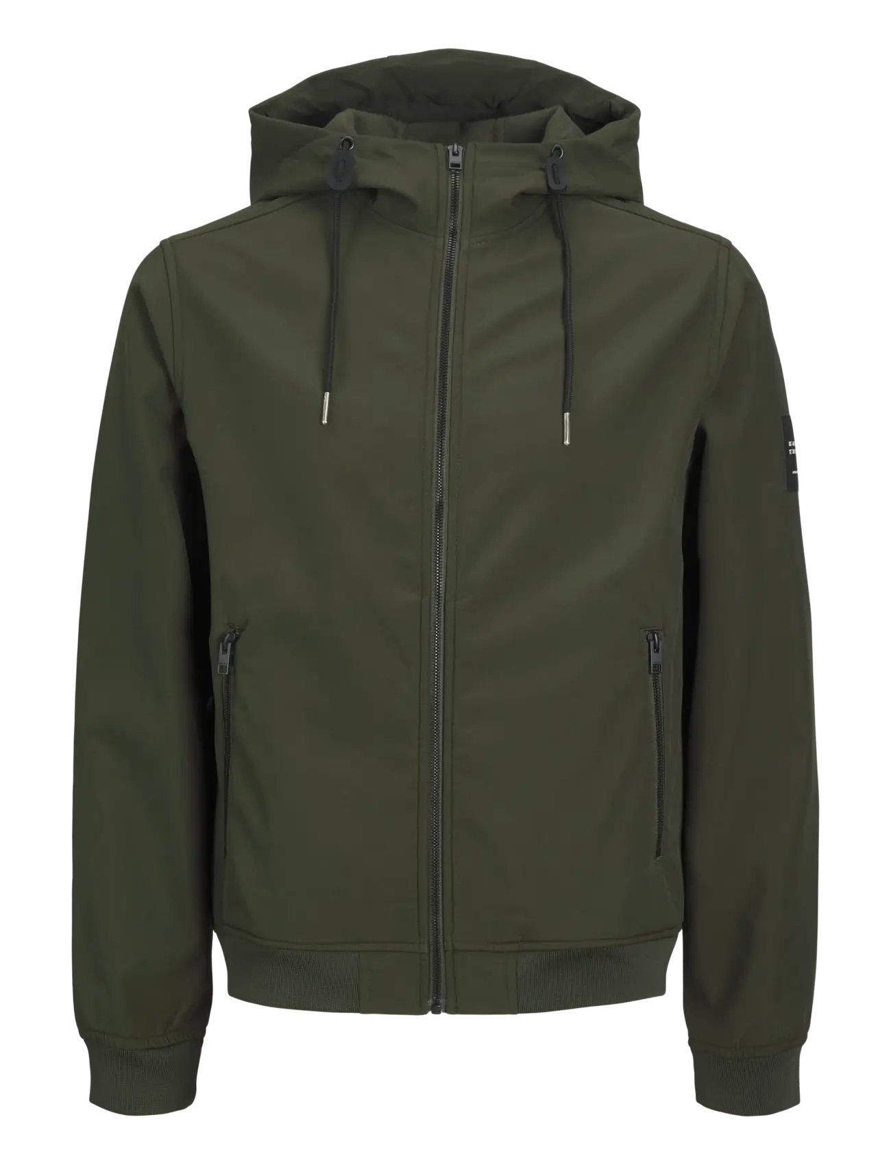 Jack & Jones JJEBASIC SOFTSHELL HOOD NOOS - Riided - ROSIN / green