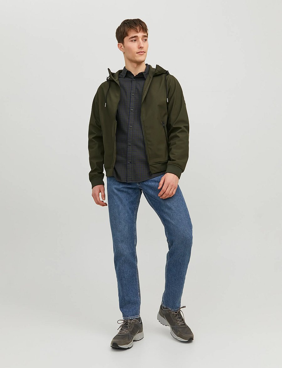 Jack & Jones - JJEBASIC SOFTSHELL HOOD NOOS - herbstjacken - rosin - 4