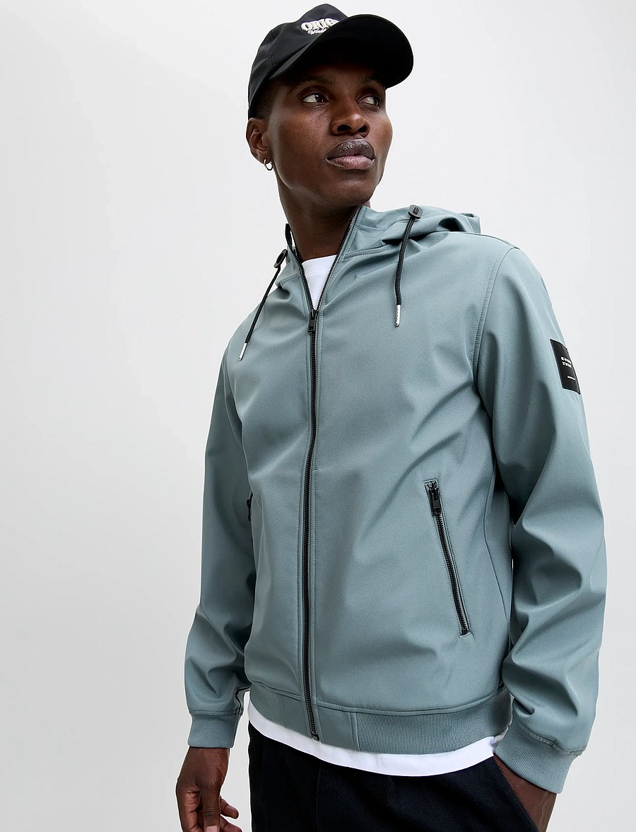 Jack & Jones - JJEBASIC SOFTSHELL HOOD NOOS - fall jackets - stormy weather - 4