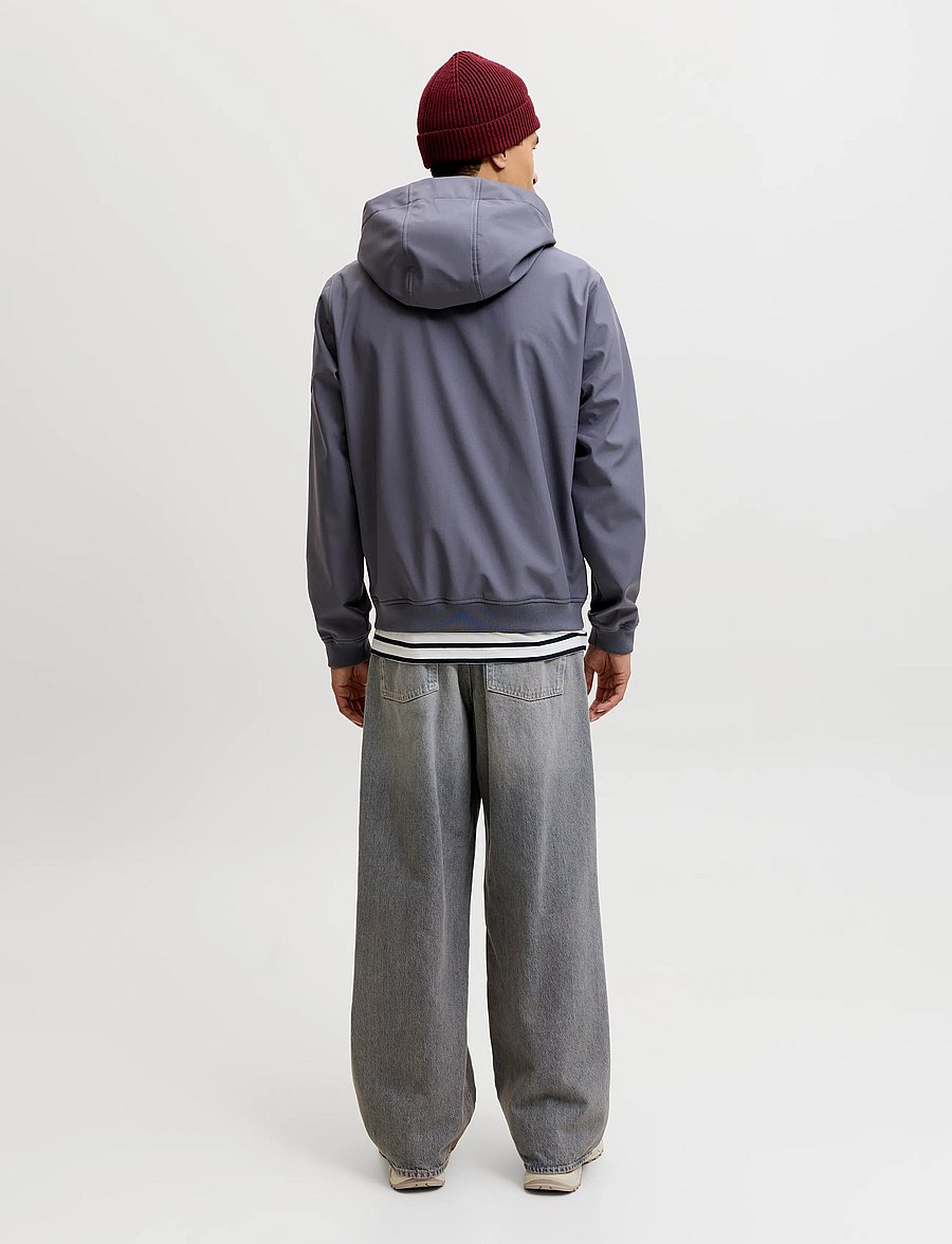 Jack & Jones - JJEBASIC SOFTSHELL HOOD NOOS - fall jackets - turbulence - 3