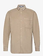 JJKENDRICK CORD OVERSHIRT LS - CROCKERY