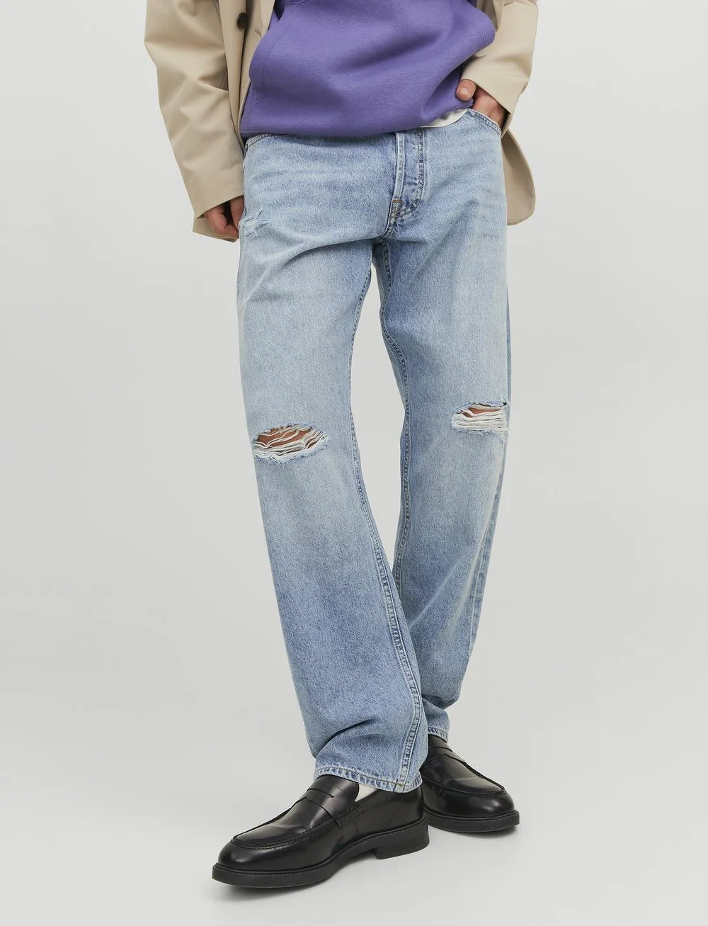 Jack & Jones - JJICHRIS JJORIGINAL MF 693 NOOS - loose jeans - blue denim - 0