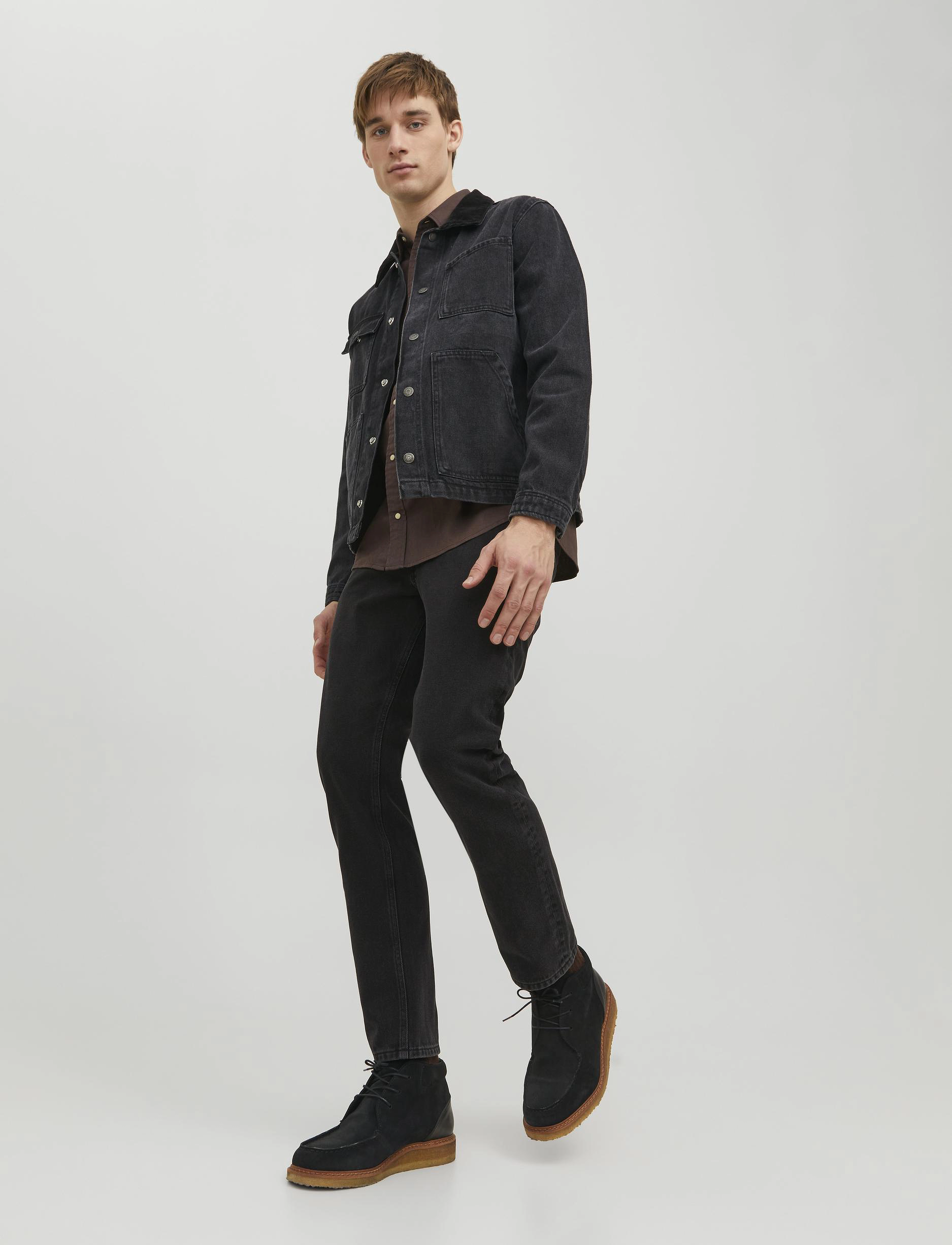 Jack & Jones JJICHRIS JJORIGNIAL MF 912 NOOS - Riided - BLACK DENIM / black