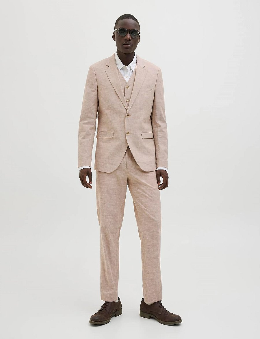 Jack & Jones - JPRRIVIERA SUIT SLIM FIT SN - suits - beige - 0