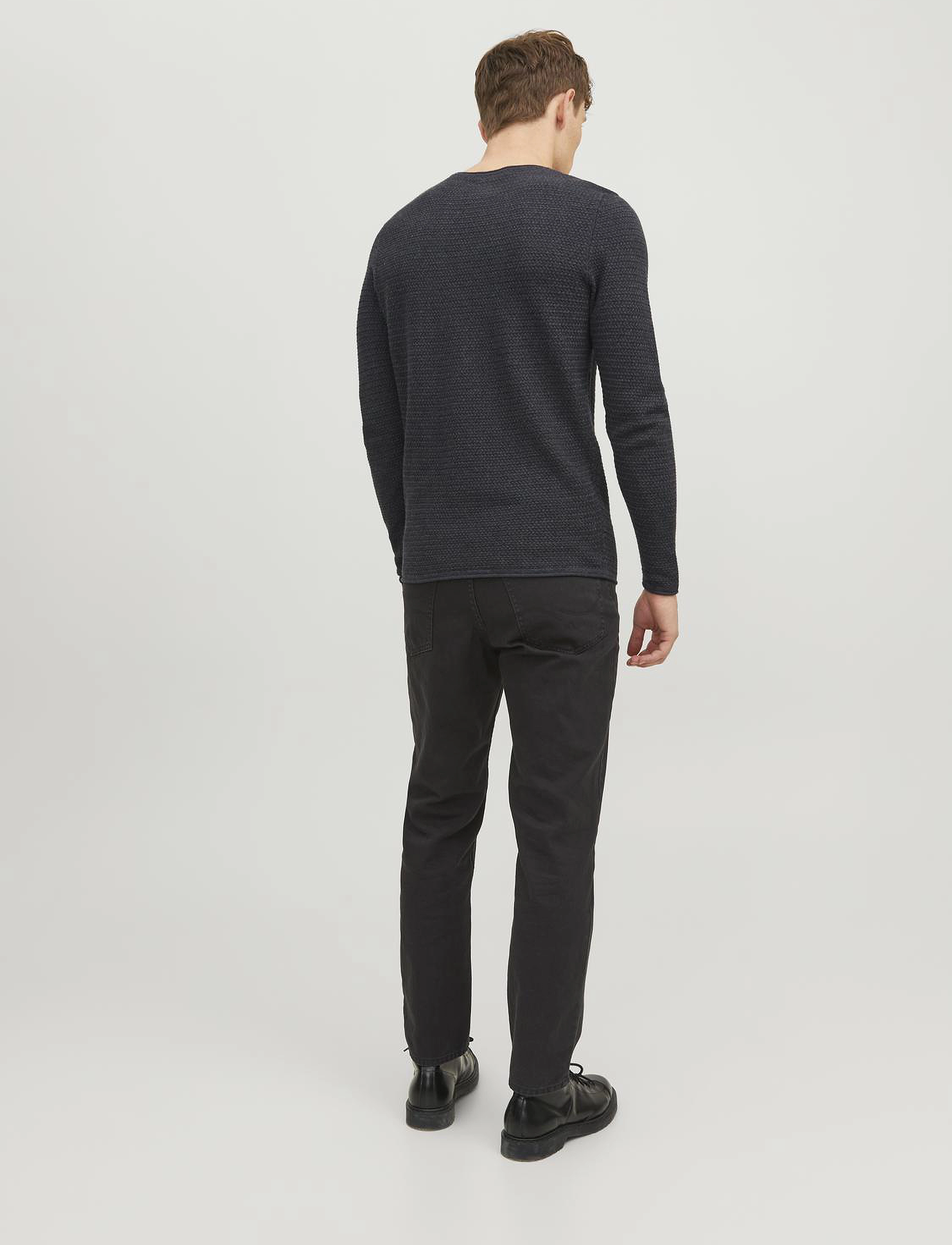 Jack & Jones - JPRBLUMIGUEL KNIT CREW NECK NOOS - rundhals - dark grey melange - 2