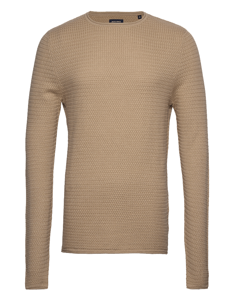 Jack & Jones - JPRBLUMIGUEL KNIT CREW NECK NOOS - Ümmarguse kaelusega kudumid - island fossil - 0