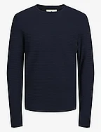 JPRBLUMIGUEL KNIT CREW NECK NOOS - MARITIME BLUE