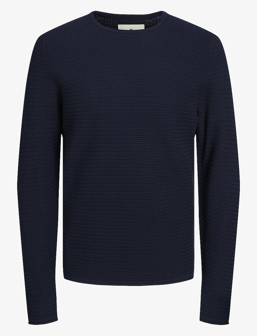 Jack & Jones - JPRBLUMIGUEL KNIT CREW NECK NOOS - rund hals - maritime blue - 1
