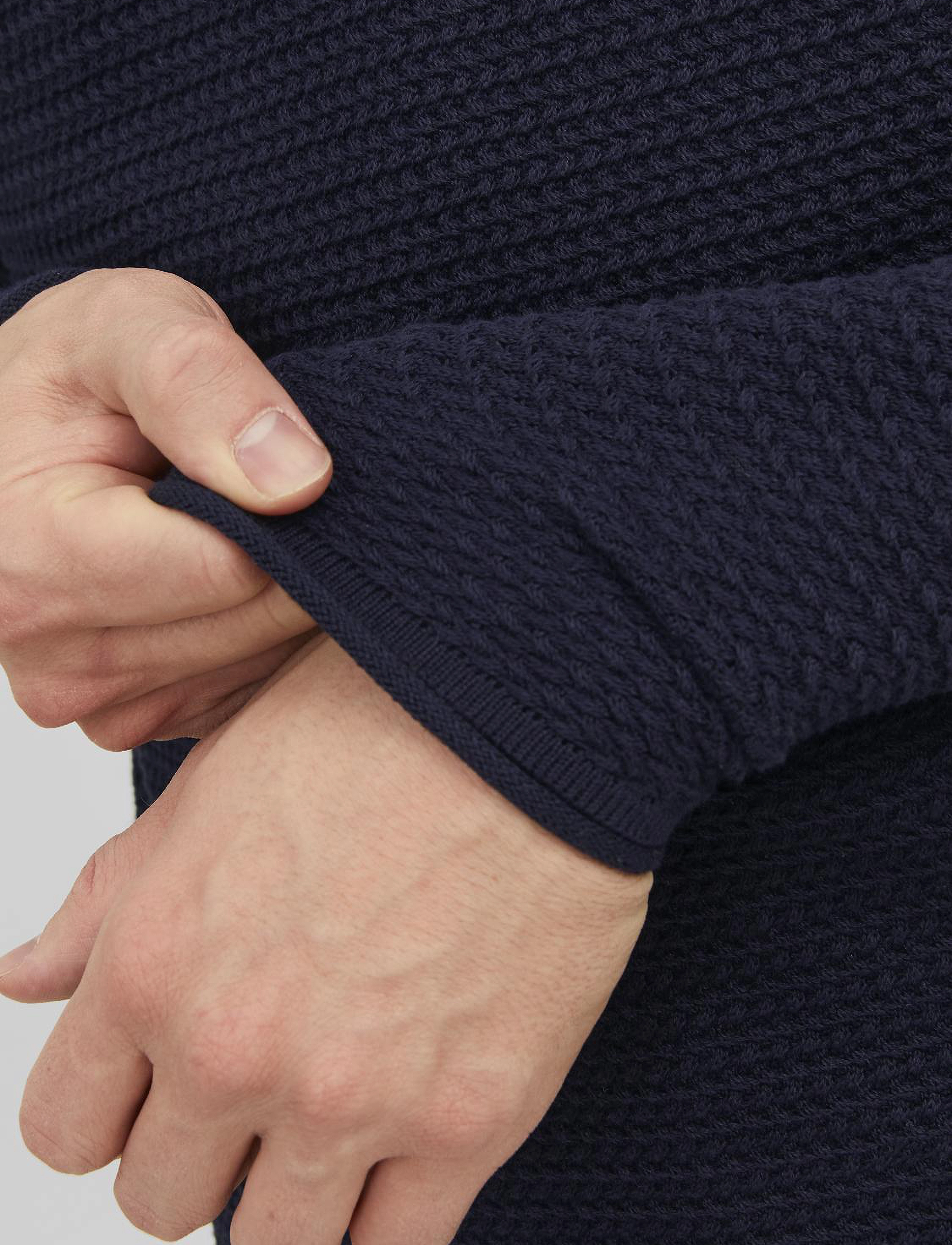 Jack & Jones JPRBLUMIGUEL KNIT CREW NECK NOOS - Clothing - MARITIME BLUE / navy