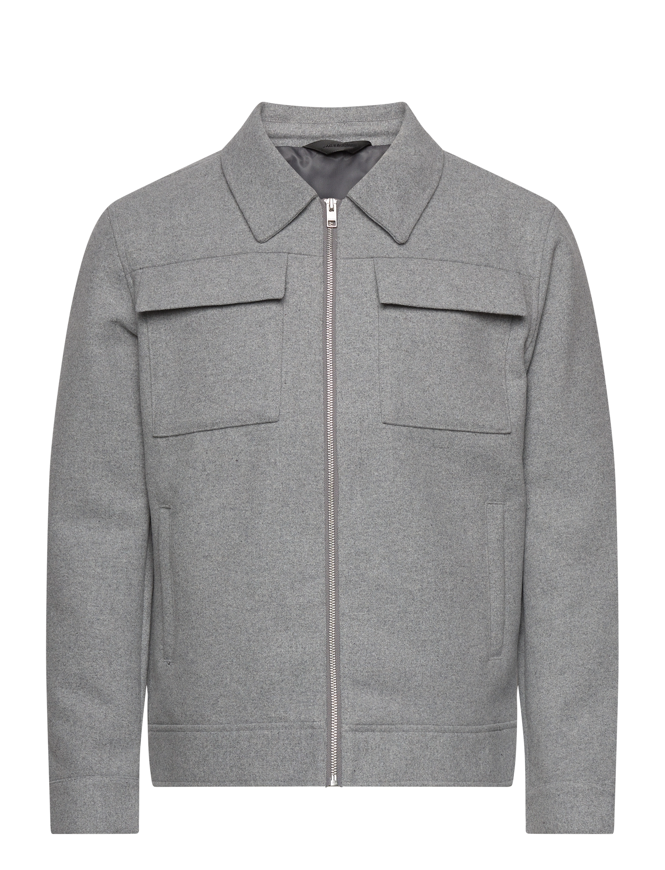 JJEMORRISON WOOL JACKET SN - LIGHT GREY MELANGE