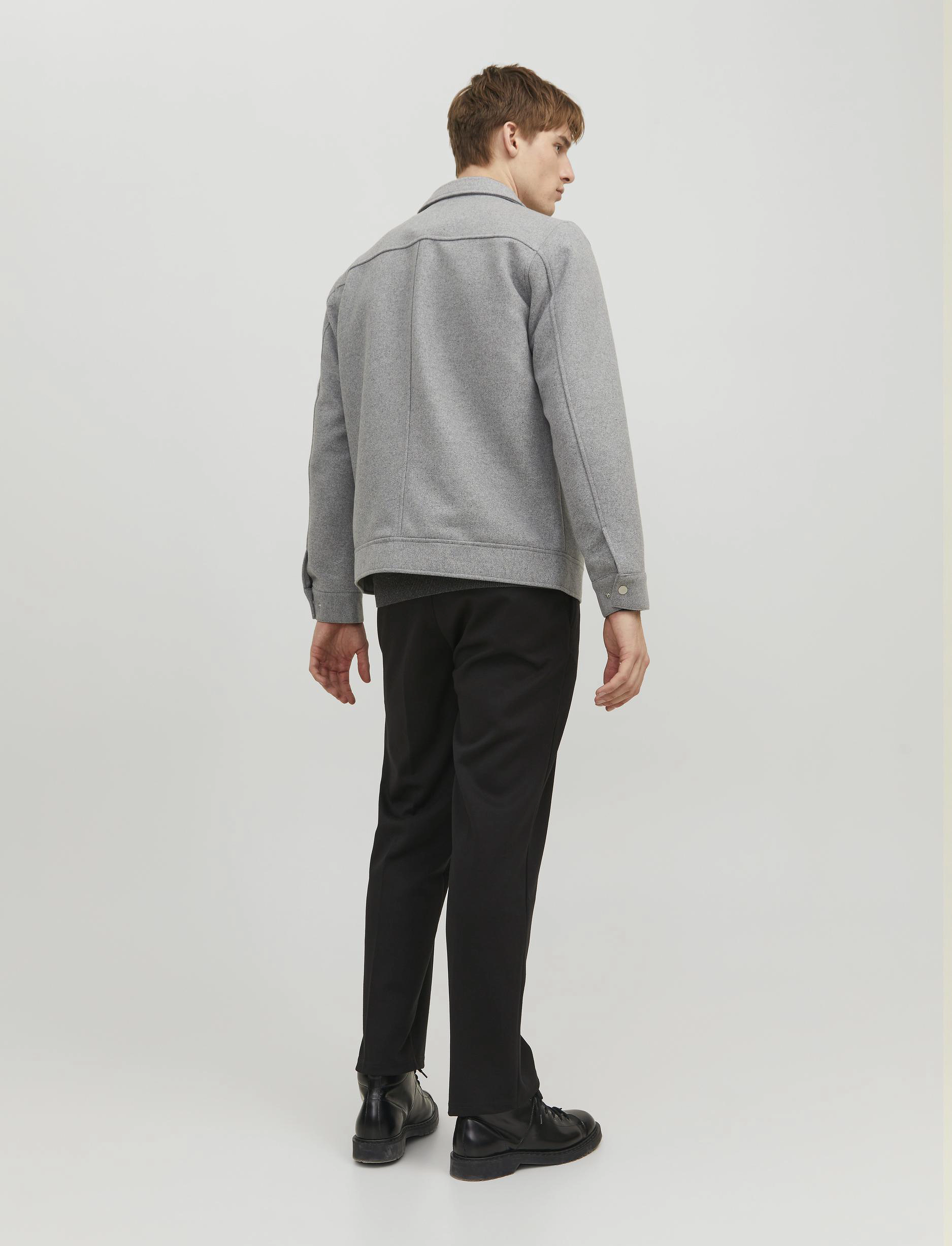 Jack & Jones - JJEMORRISON WOOL JACKET SN - light grey melange - 3