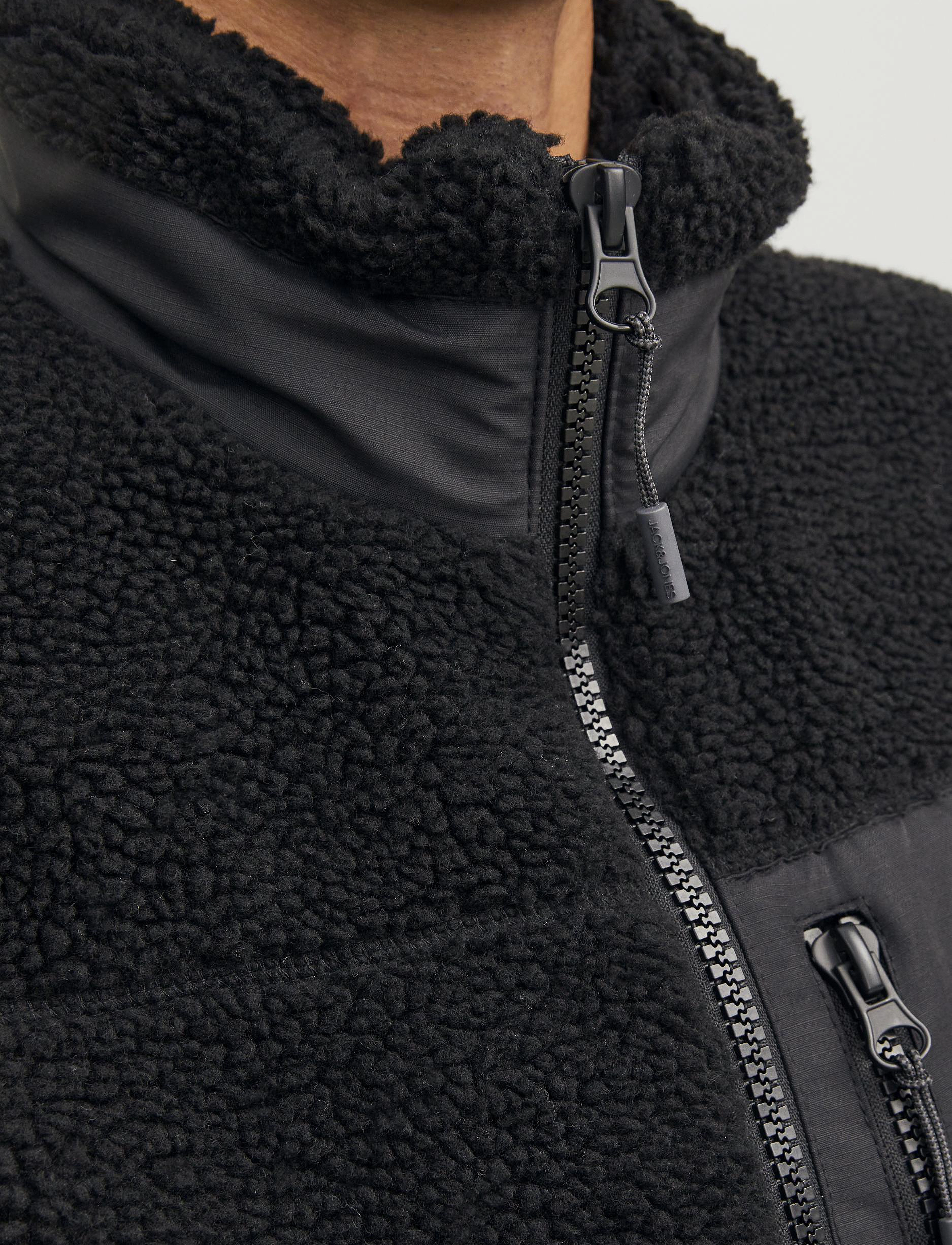 Jack & Jones - JORVESTERBRO TEDDY BODYWARMER SN - black - 4