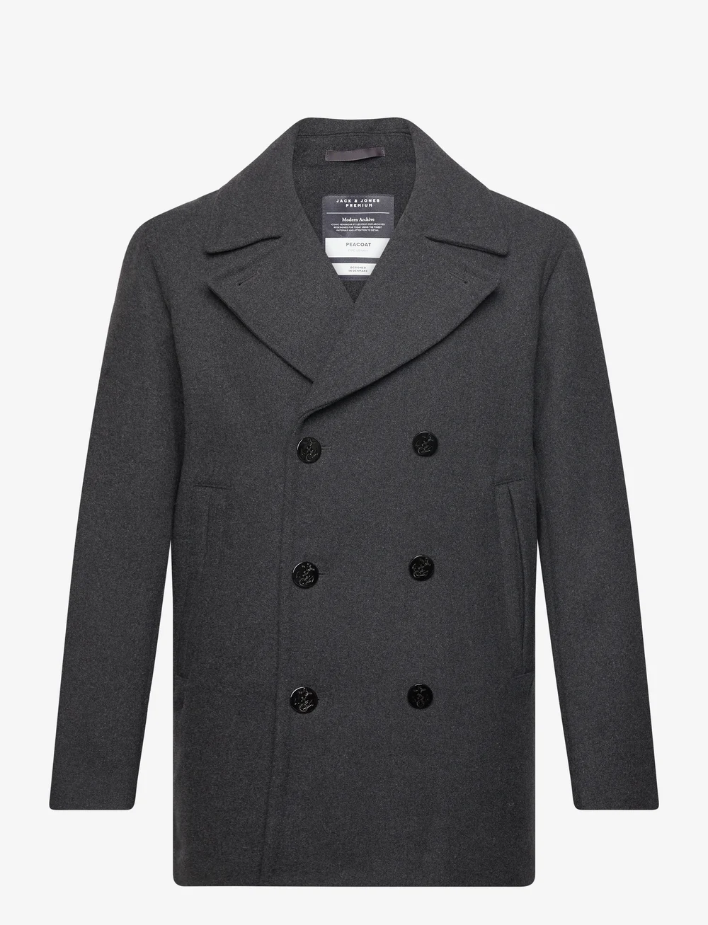 Dark sales grey peacoat