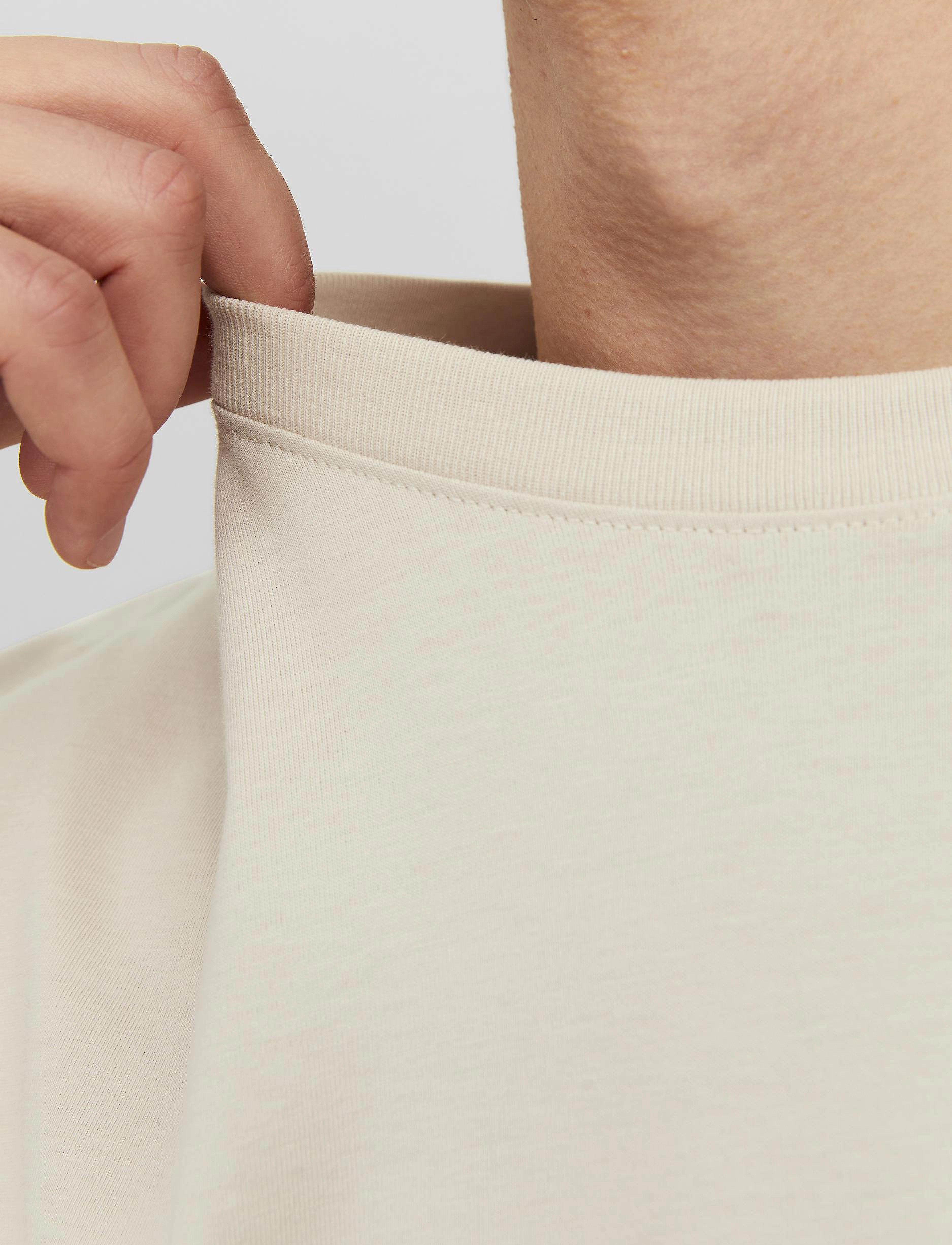 Jack & Jones - JORVESTERBRO TEE SS CREW NECK NOOS - moonbeam - 4