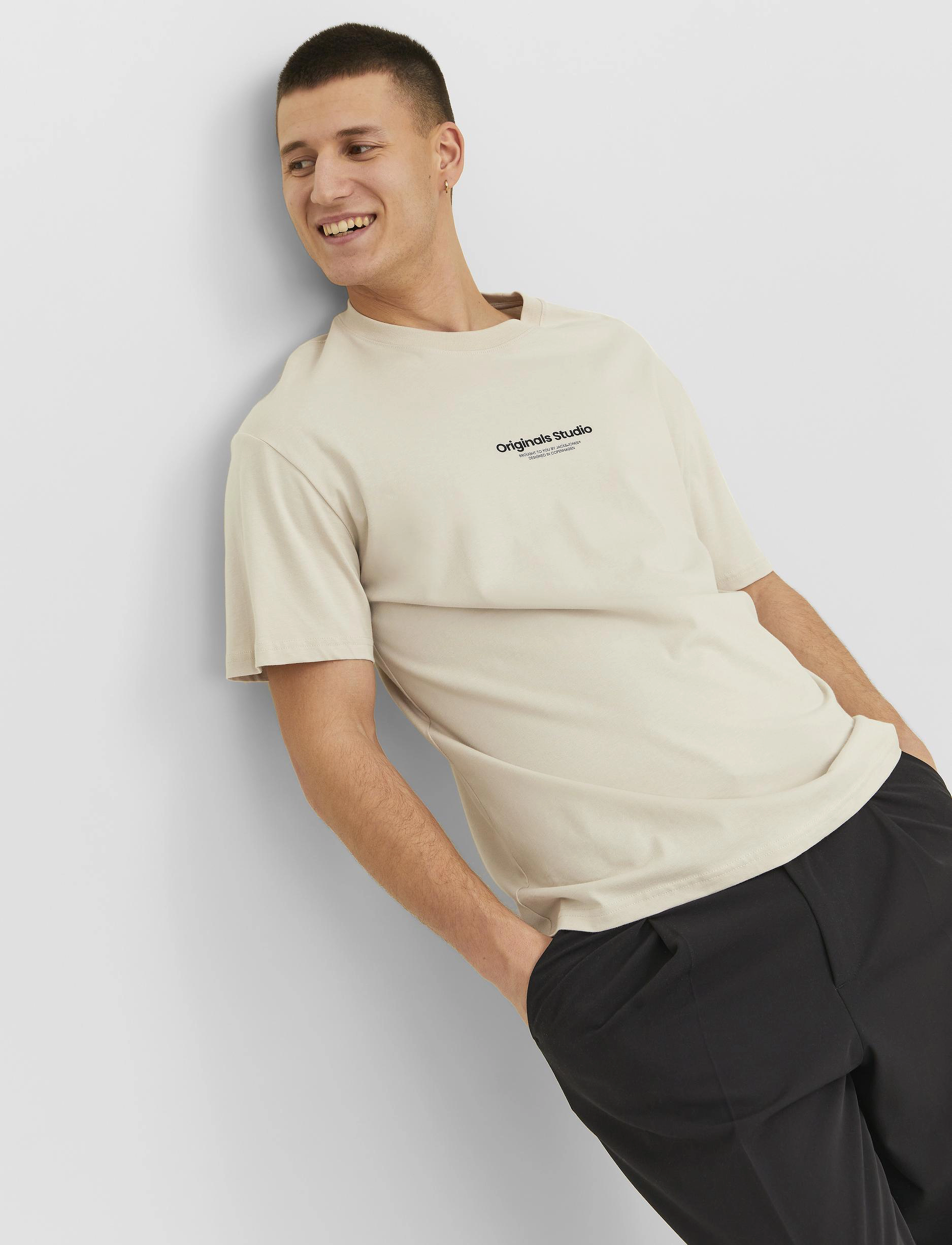 Jack & Jones - JORVESTERBRO TEE SS CREW NECK NOOS - moonbeam - 5