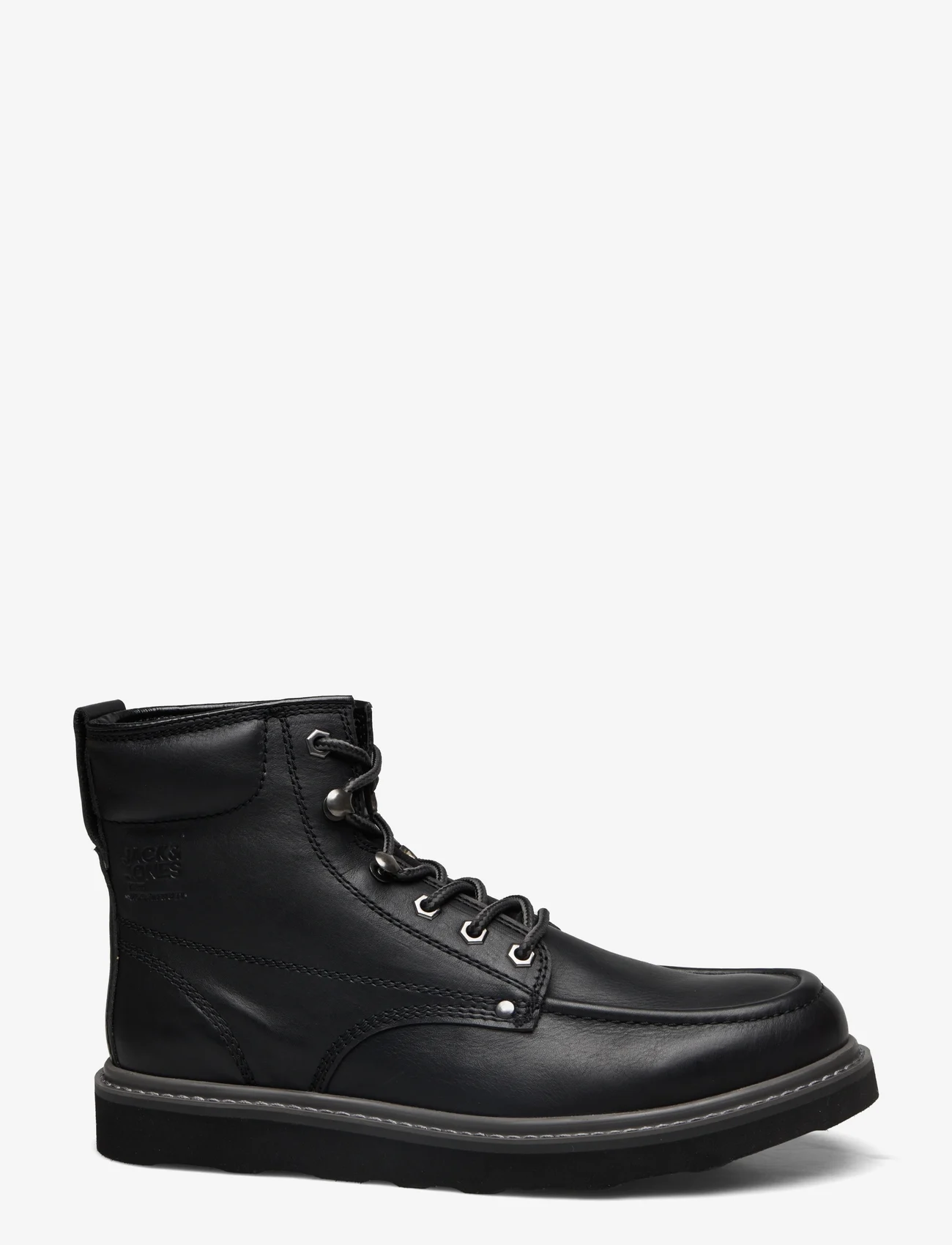 Jack & Jones - JFWALDGATE MOC LEATHER BOOT SN - winter boots - anthracite - 1