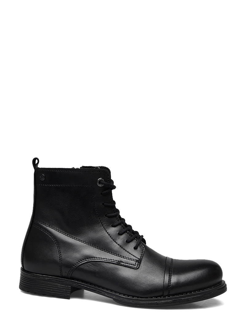 Jack & Jones - JFWSHAUN LEATHER BOOT SN - vinterkängor - anthracite - 2