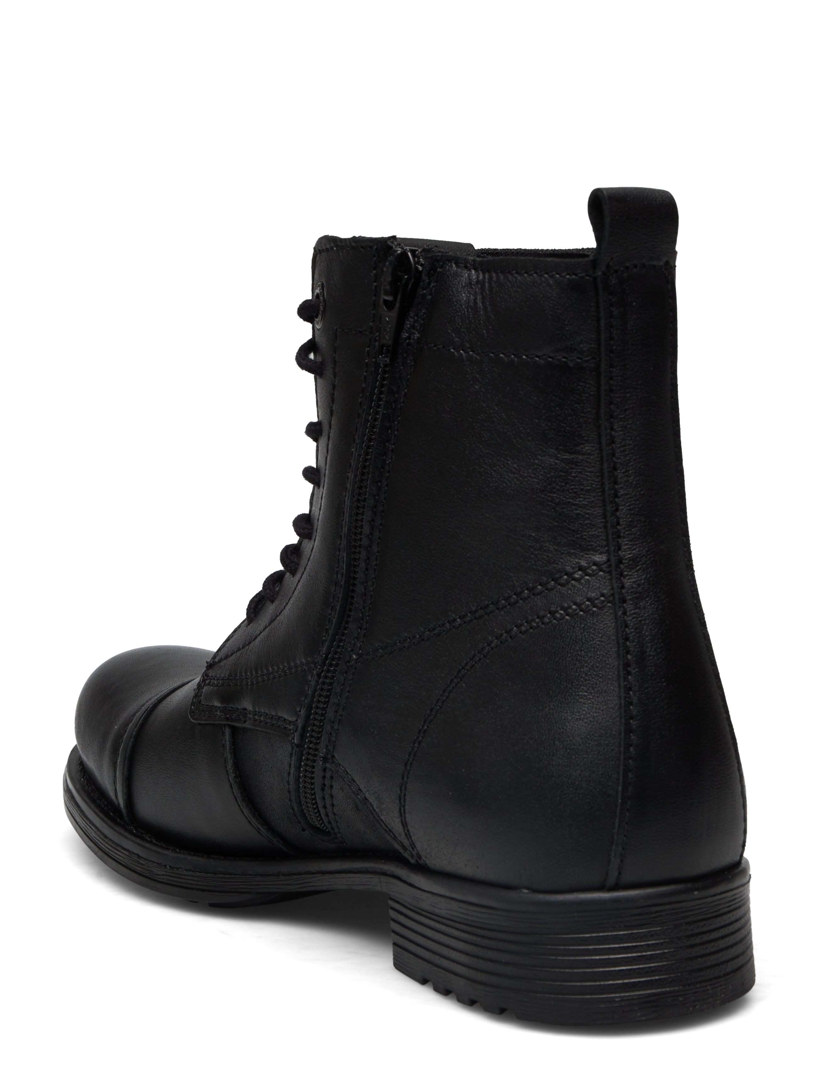 Jack & Jones - JFWSHAUN LEATHER BOOT SN - vinterkängor - anthracite - 3