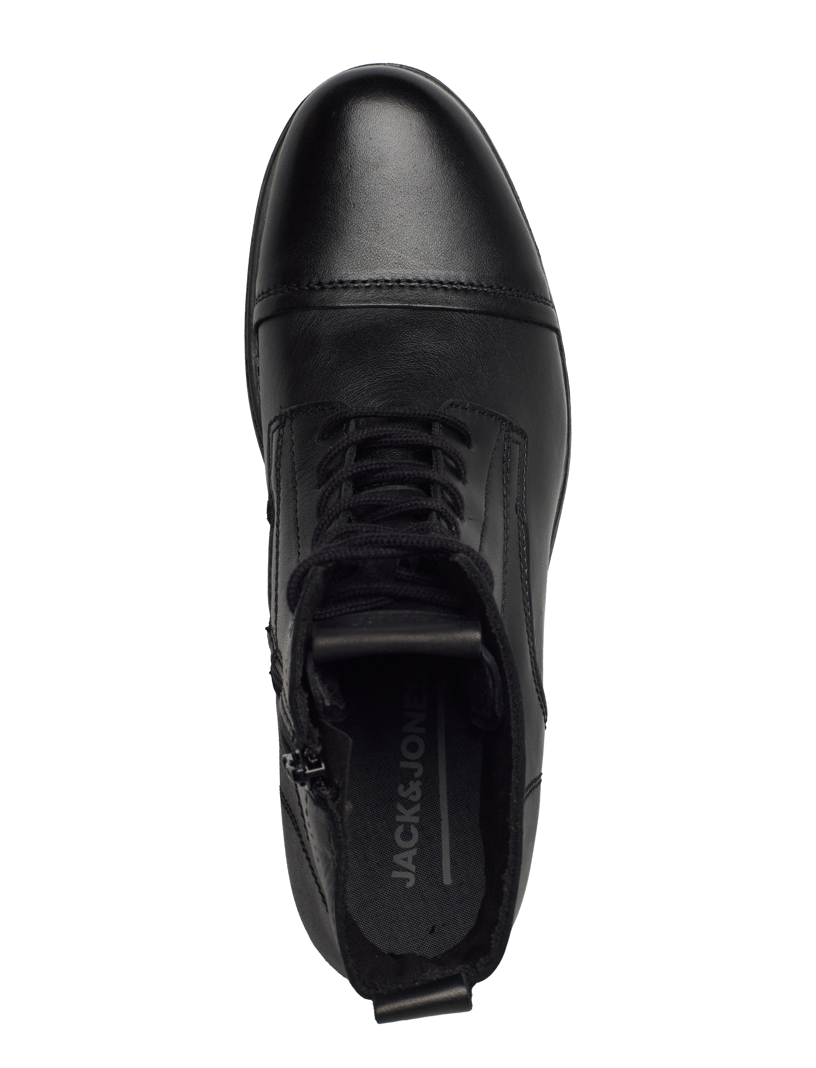 Jack & Jones - JFWSHAUN LEATHER BOOT SN - vinterkängor - anthracite - 4