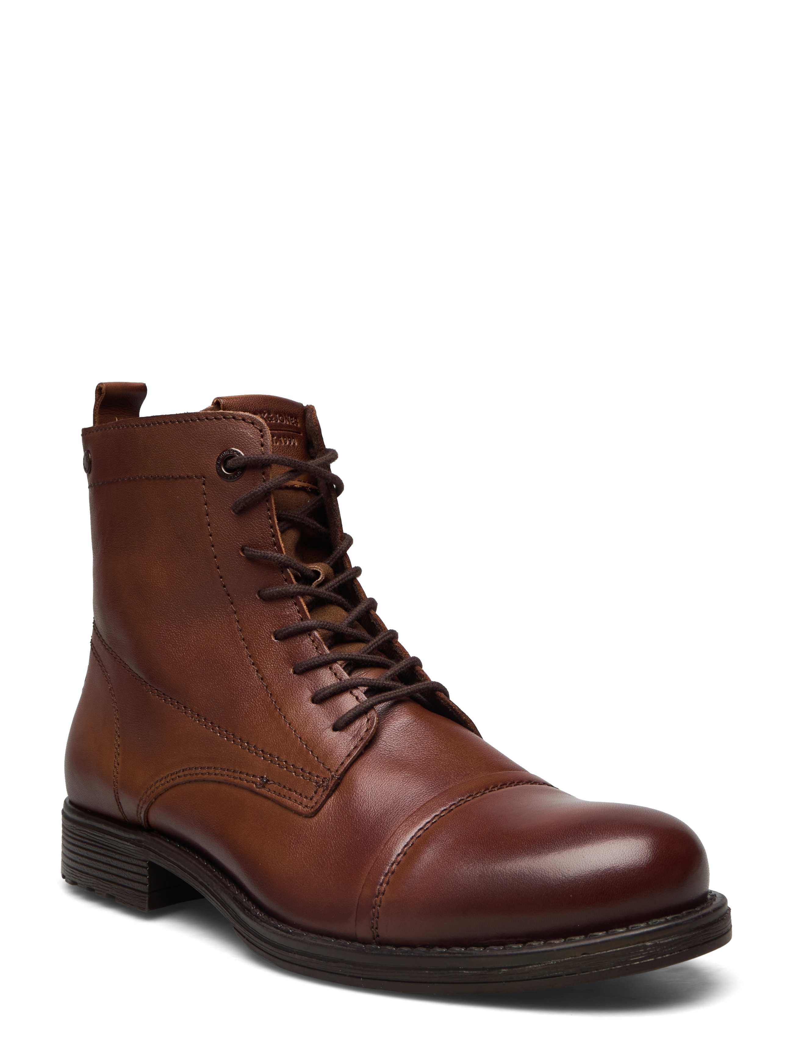 JACK & JONES Jfwshaun Leder Stiefel Sn Braun - 45 - Herren