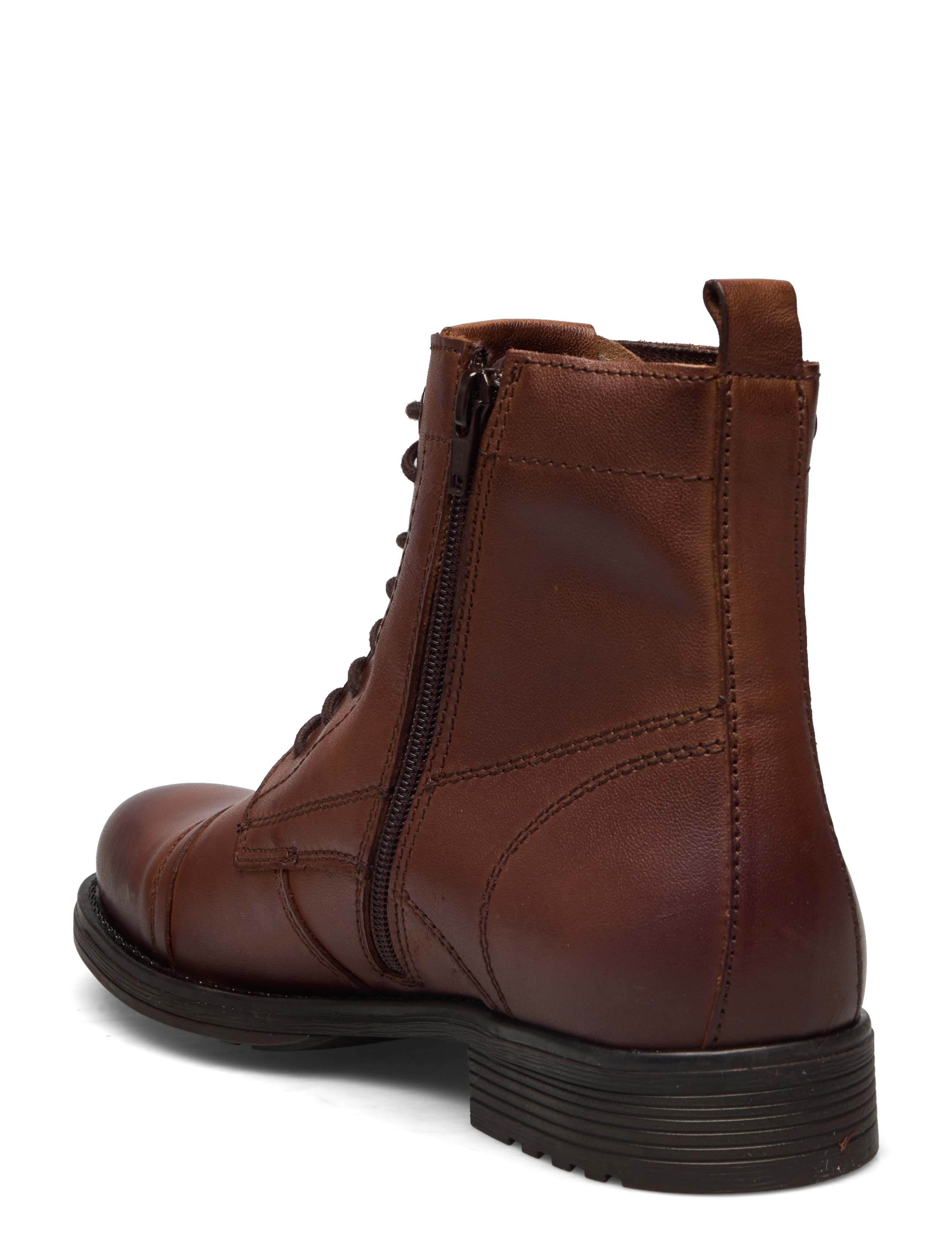Jack & Jones - JFWSHAUN LEATHER BOOT SN - winterstiefel - cognac - 3
