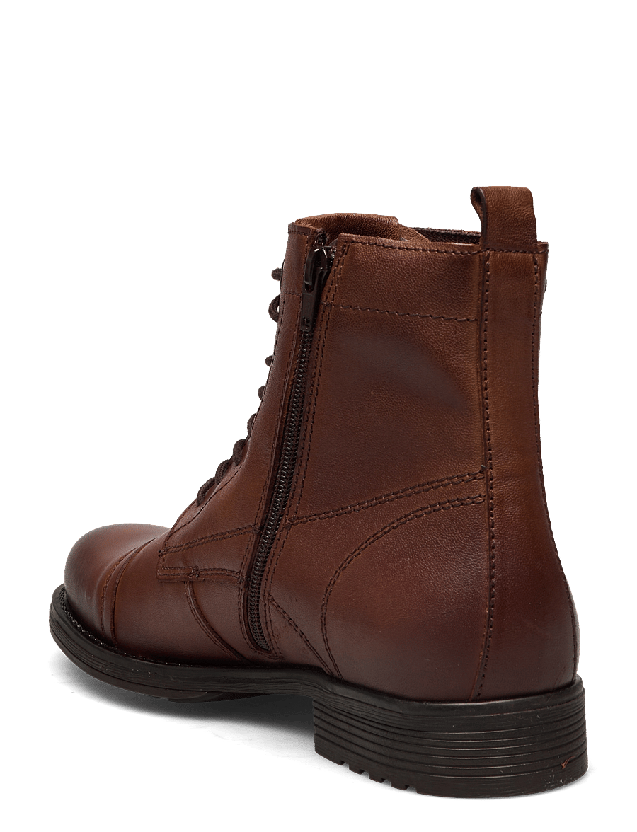 Jack & Jones - JFWSHAUN LEATHER BOOT SN - winterstiefel - cognac - 3
